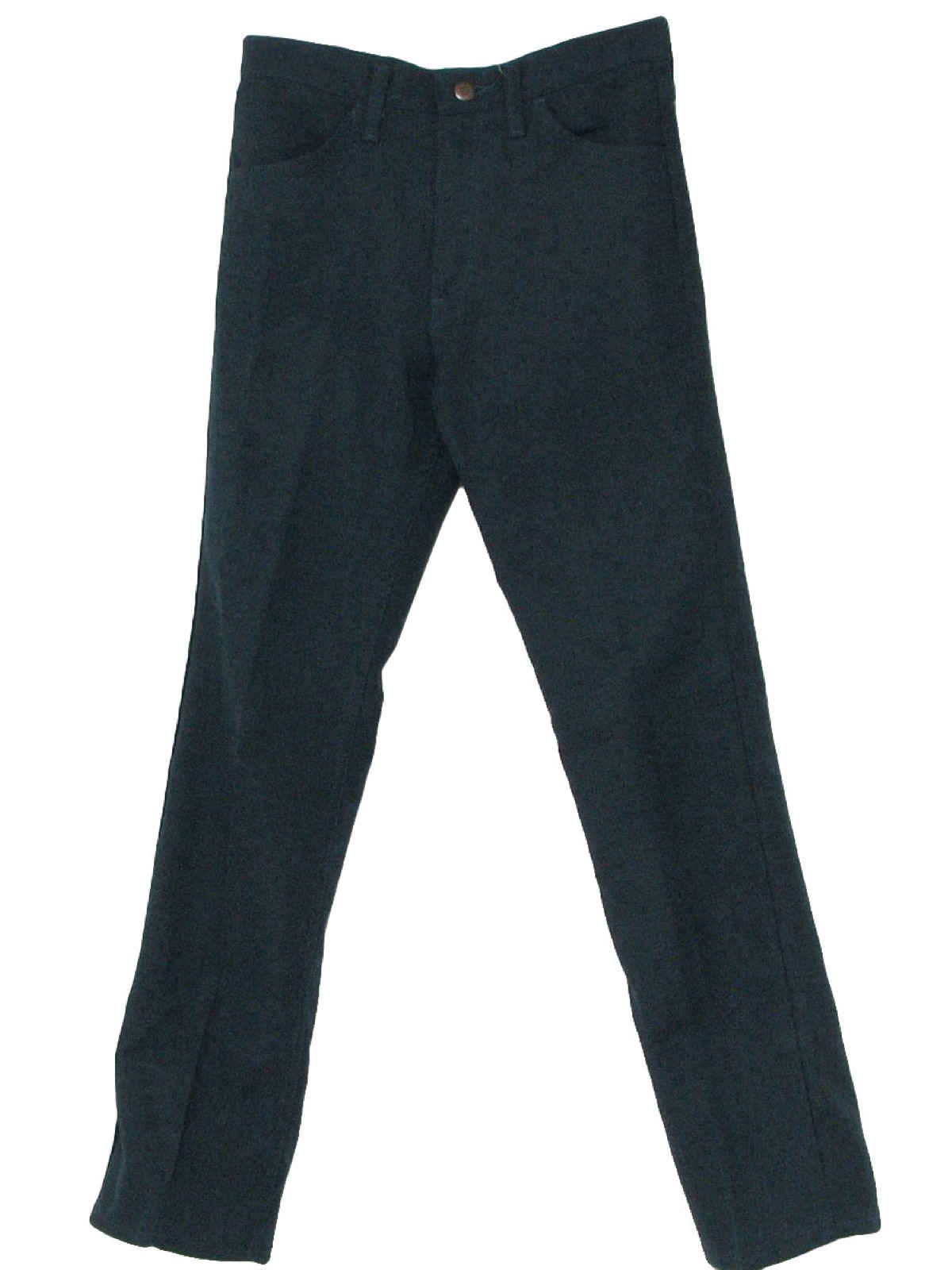 70s Vintage Wrangler Pants: 70s -Wrangler- Mens navy blue polyester ...