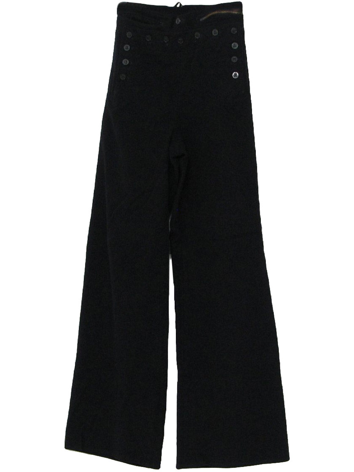 60s Vintage Navy Issue Bellbottom Pants: 60s -Navy Issue- Mens midnight ...