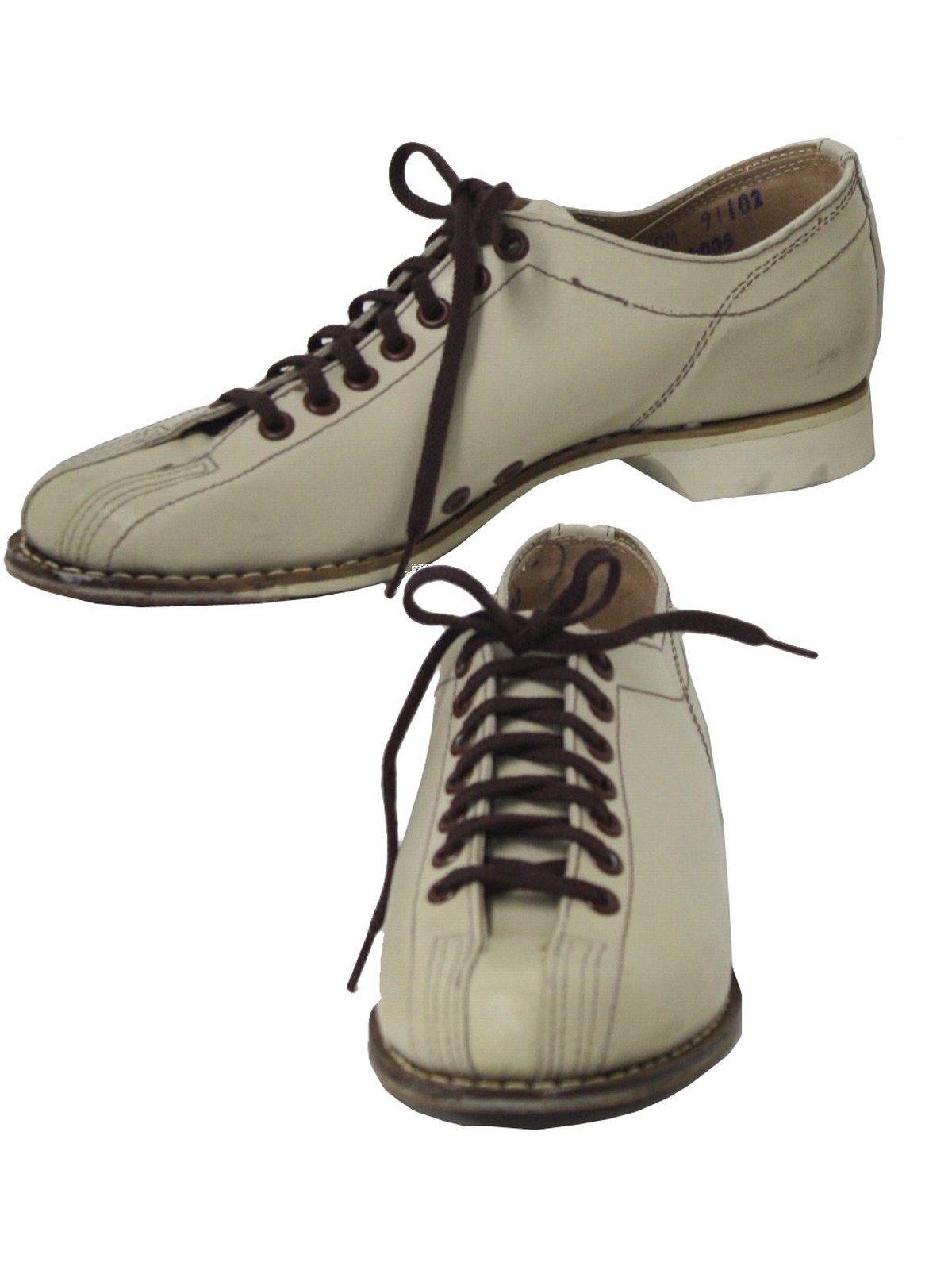 Sixties Vintage Shoes: 60s -Midsco Athletics- Womens ivory smooth ...