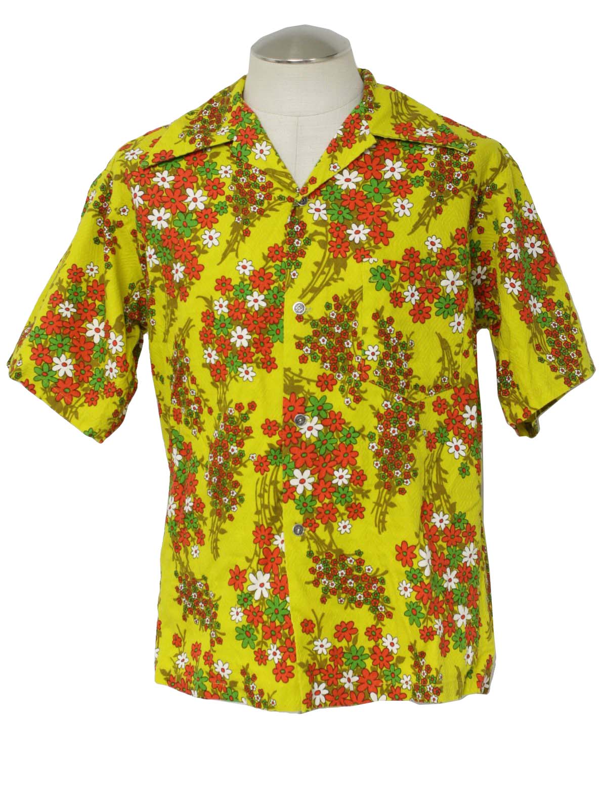 1970s Made in Hawaii Hawaiian Shirt: 70s -Made in Hawaii- Mens yellow ...