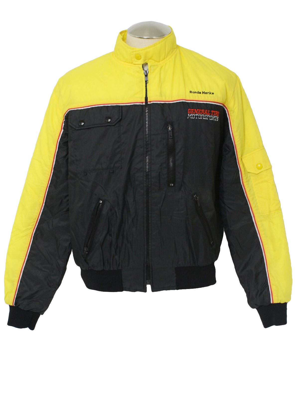 Retro 1980's Jacket (Holloway) : 80s -Holloway- Womens yellow, black ...