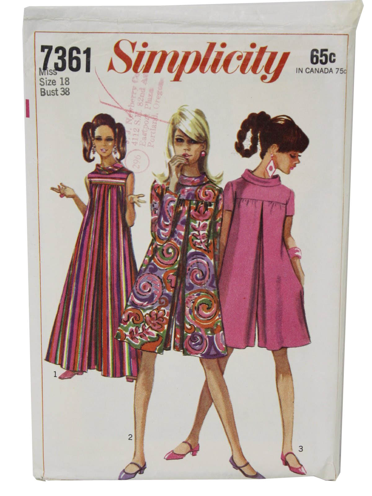 1970's Sewing Pattern (Simplicity Pattern No. 7361) 70s Simplicity