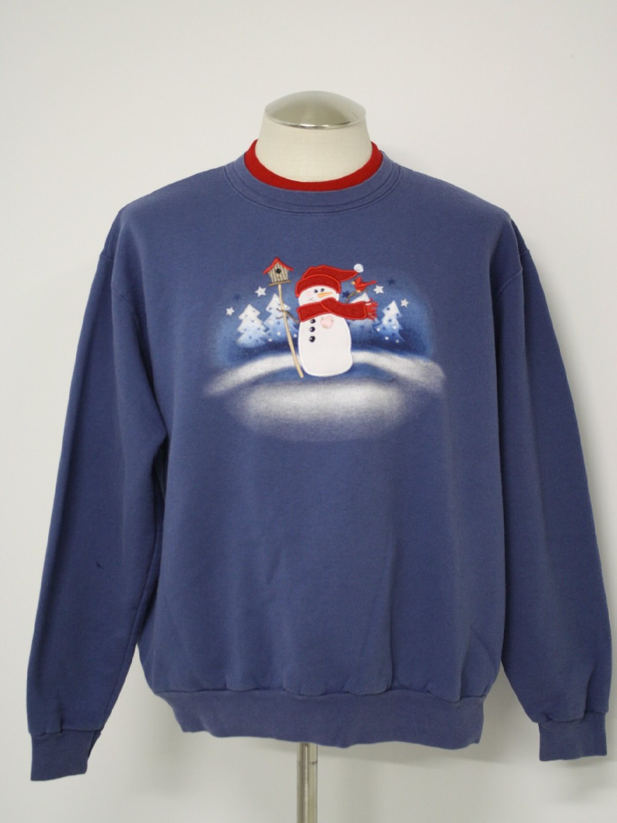 Ugly Christmas Sweatshirt: -Missing Label- Unisex shaded blue, white ...