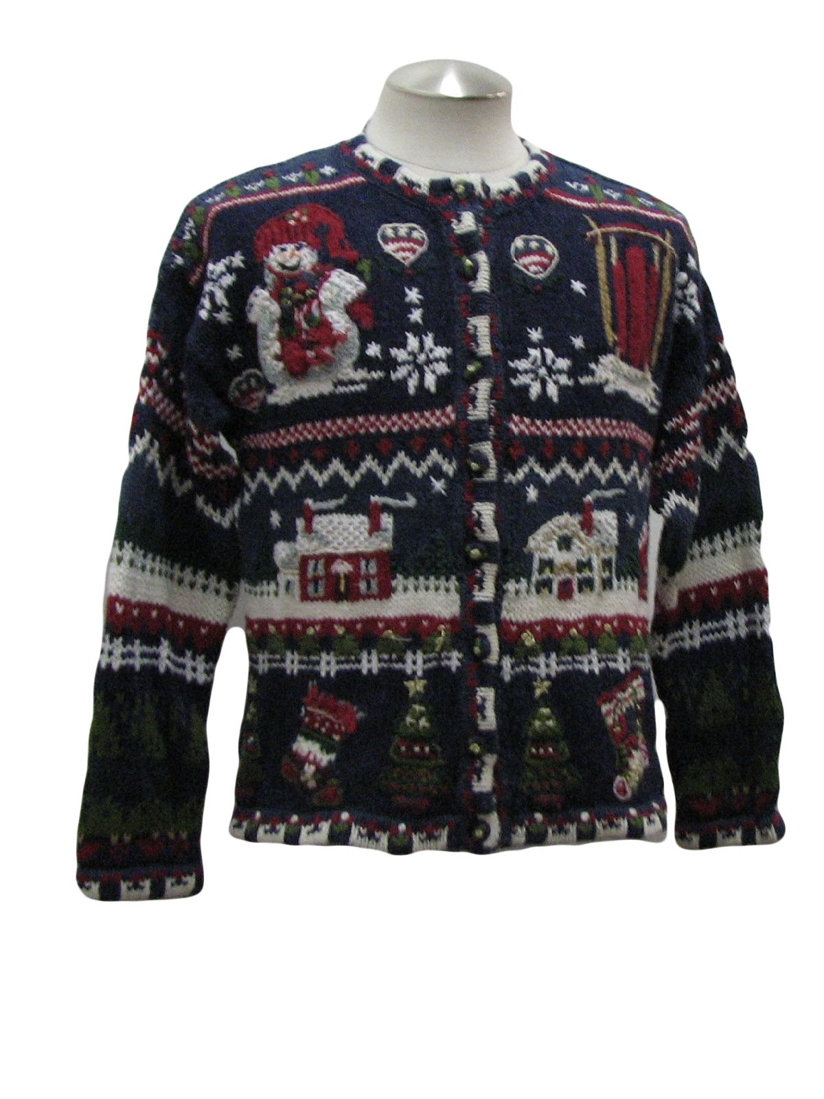 Womens Country Kitsch Style Ugly Christmas Sweater : -Honors- Womens ...