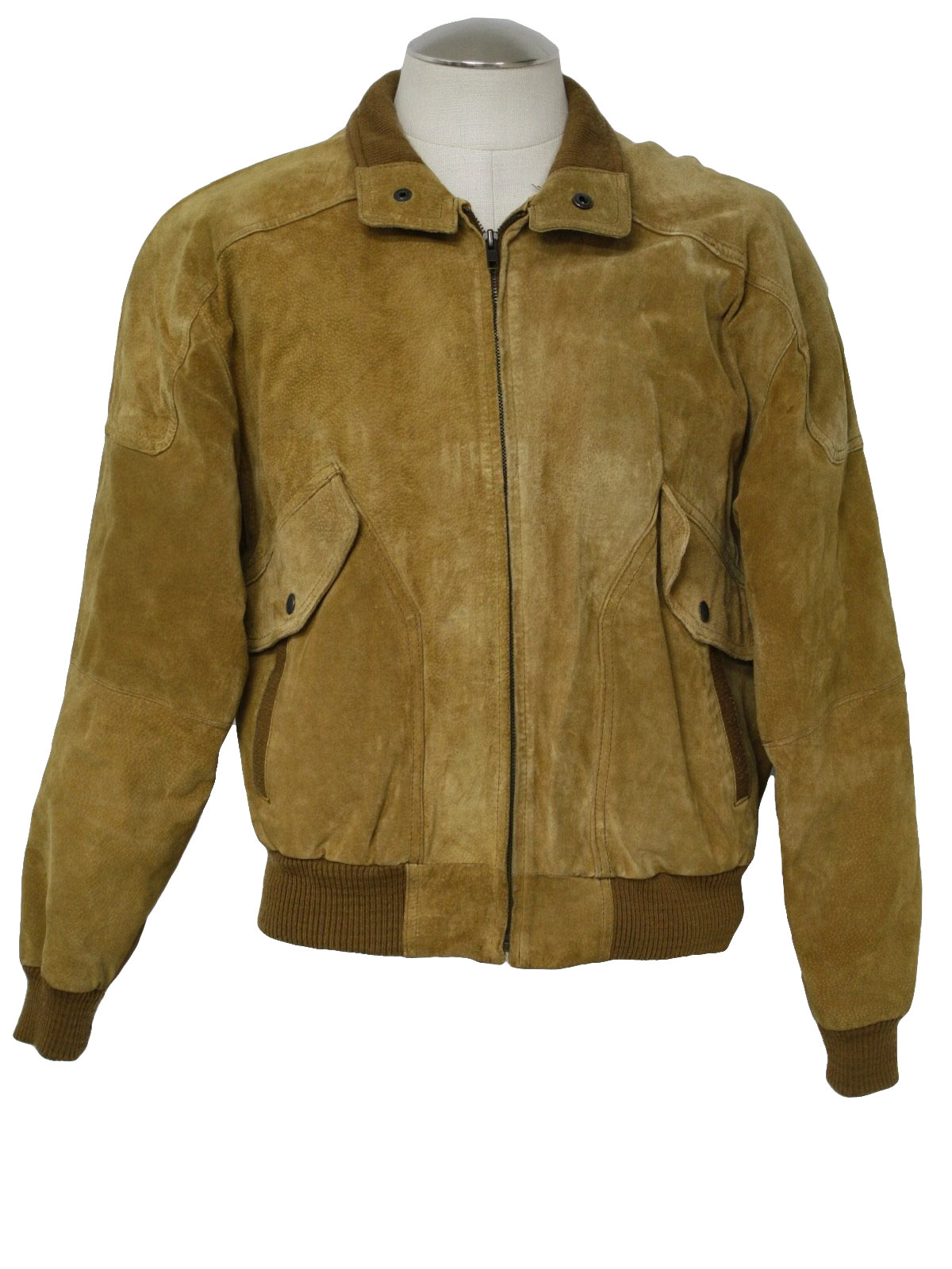 Vintage 80s Leather Jacket: 80s -Members only- Mens camel brown suede ...