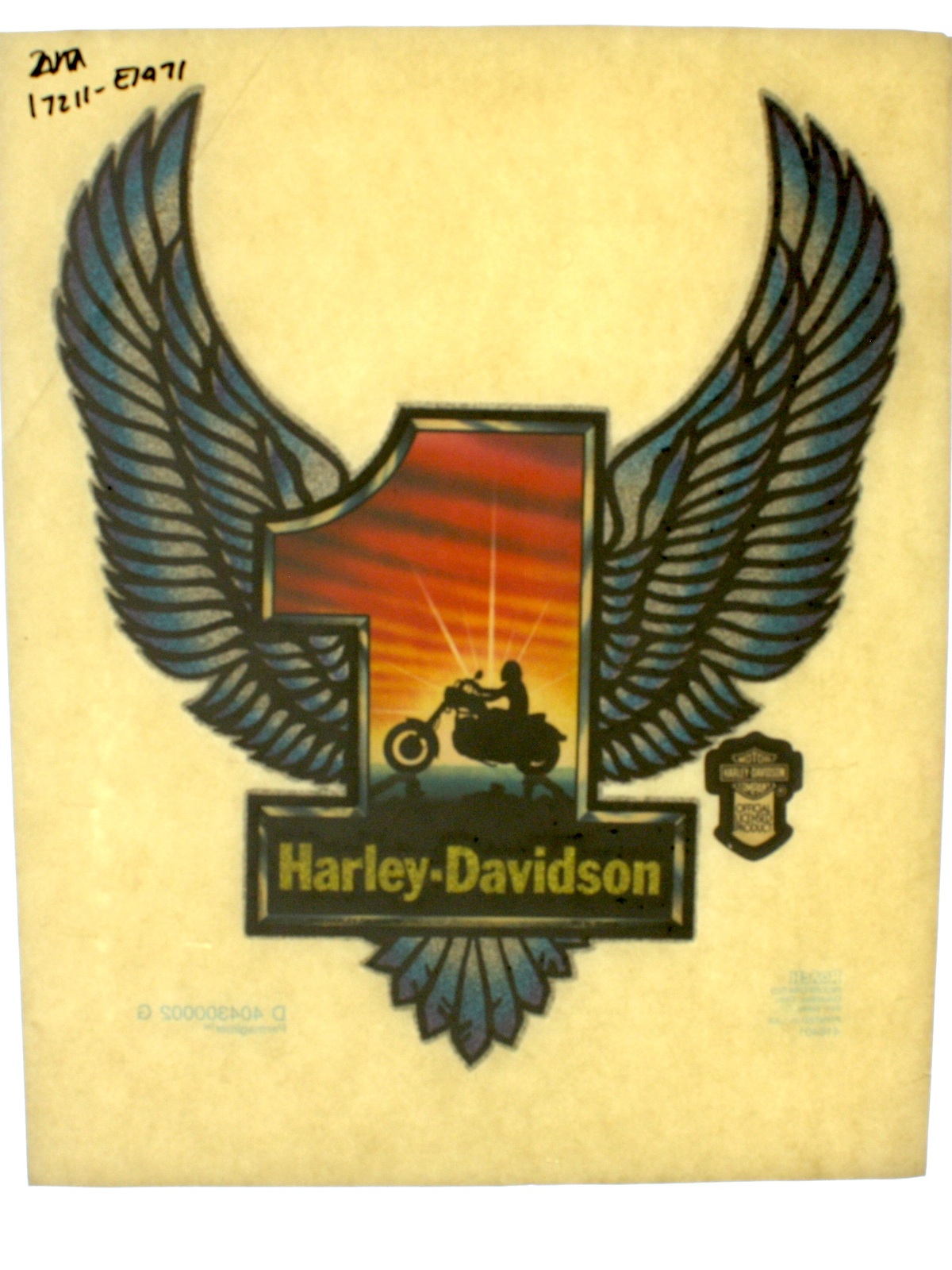 harley davidson iron on decals