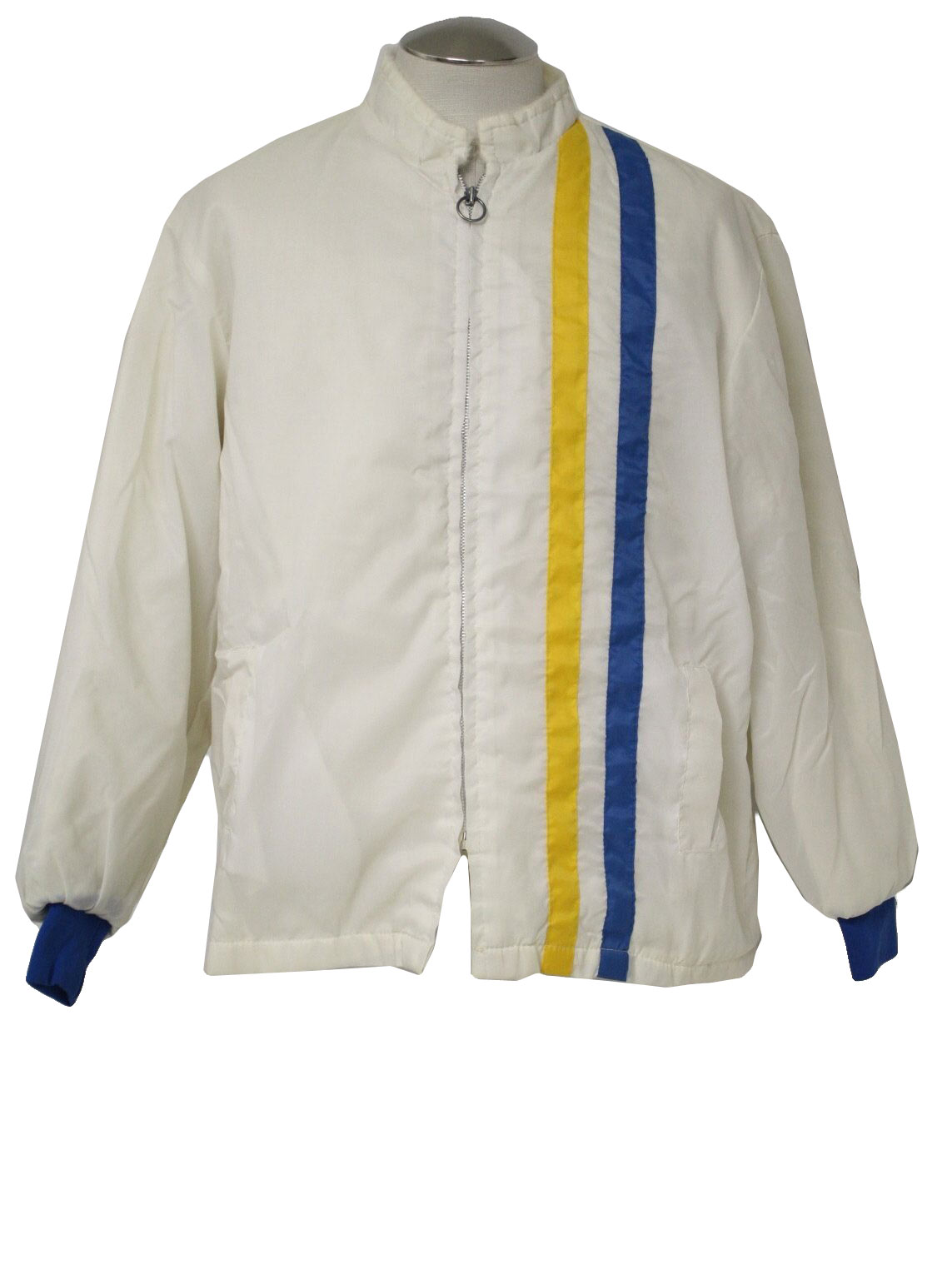 1960's Vintage Lakes Jacket Jacket: 60s -Lakes Jacket- Mens white, blue ...