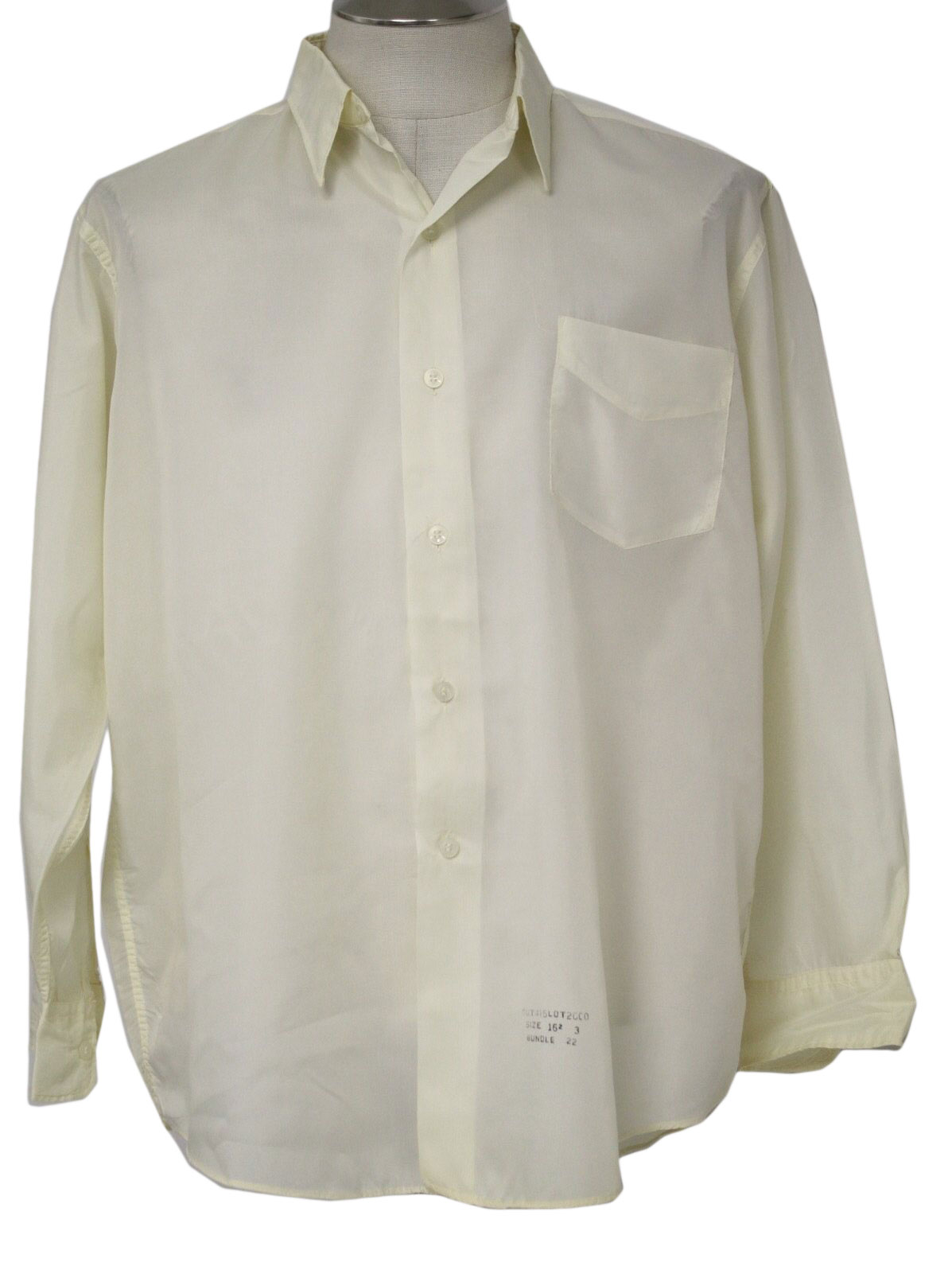 50s Retro Shirt: 50s -Dupont 100% Nylon- Mens white nylon dress shirt ...