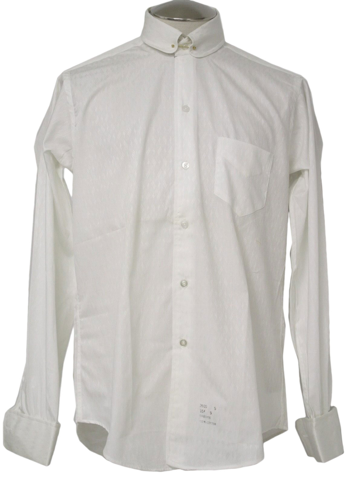 Vintage 60s Shirt: Early 60s -S K Leavitt San Francisco- Mens white ...