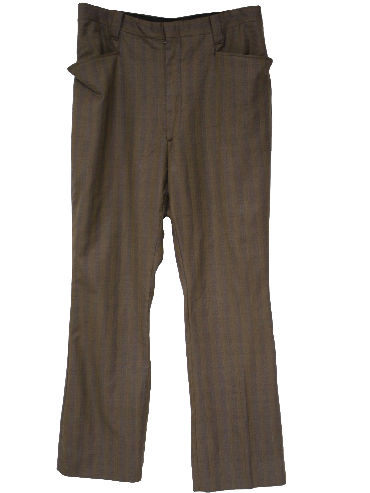 Sixties Pants: 60s -No Label- Mens shades of taupe and blue wool ...