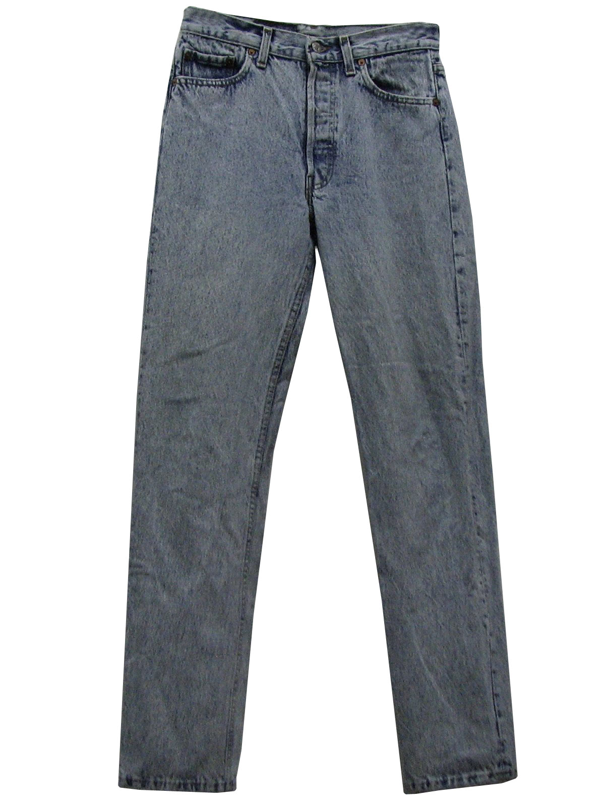 1980's Retro Pants: 80s -Levis 501- Mens blue cotton stone wash denim ...