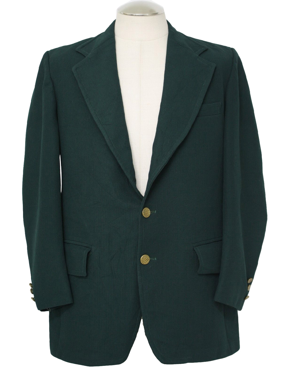 1970's Vintage J C Penney Jacket: 70s -J C Penney- Mens dark pine green ...