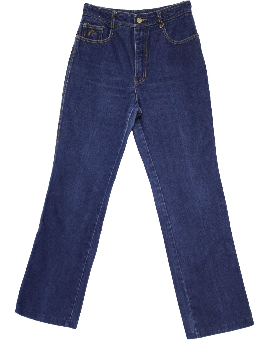 Vintage 1980's Pants: 80s -Jordache- Womens dark blue cotton denim ...