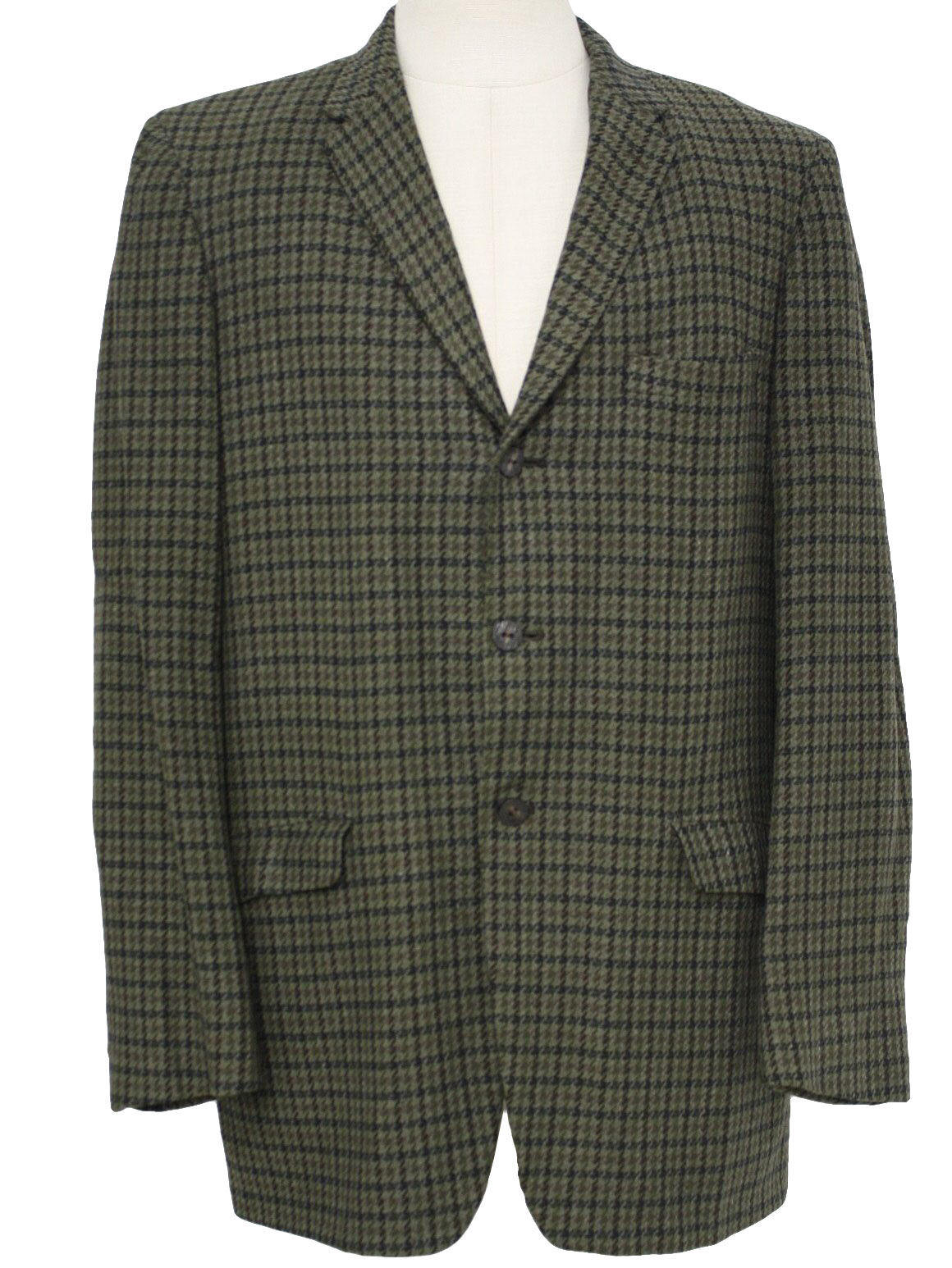 Retro 60's Jacket: 60s -Ro Craft- Mens dark green, gray, light olive ...