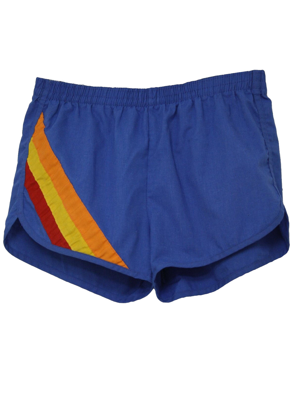 Retro 1980s Shorts: 80s -Sea Mark- Mens blue polyester and cotton ...
