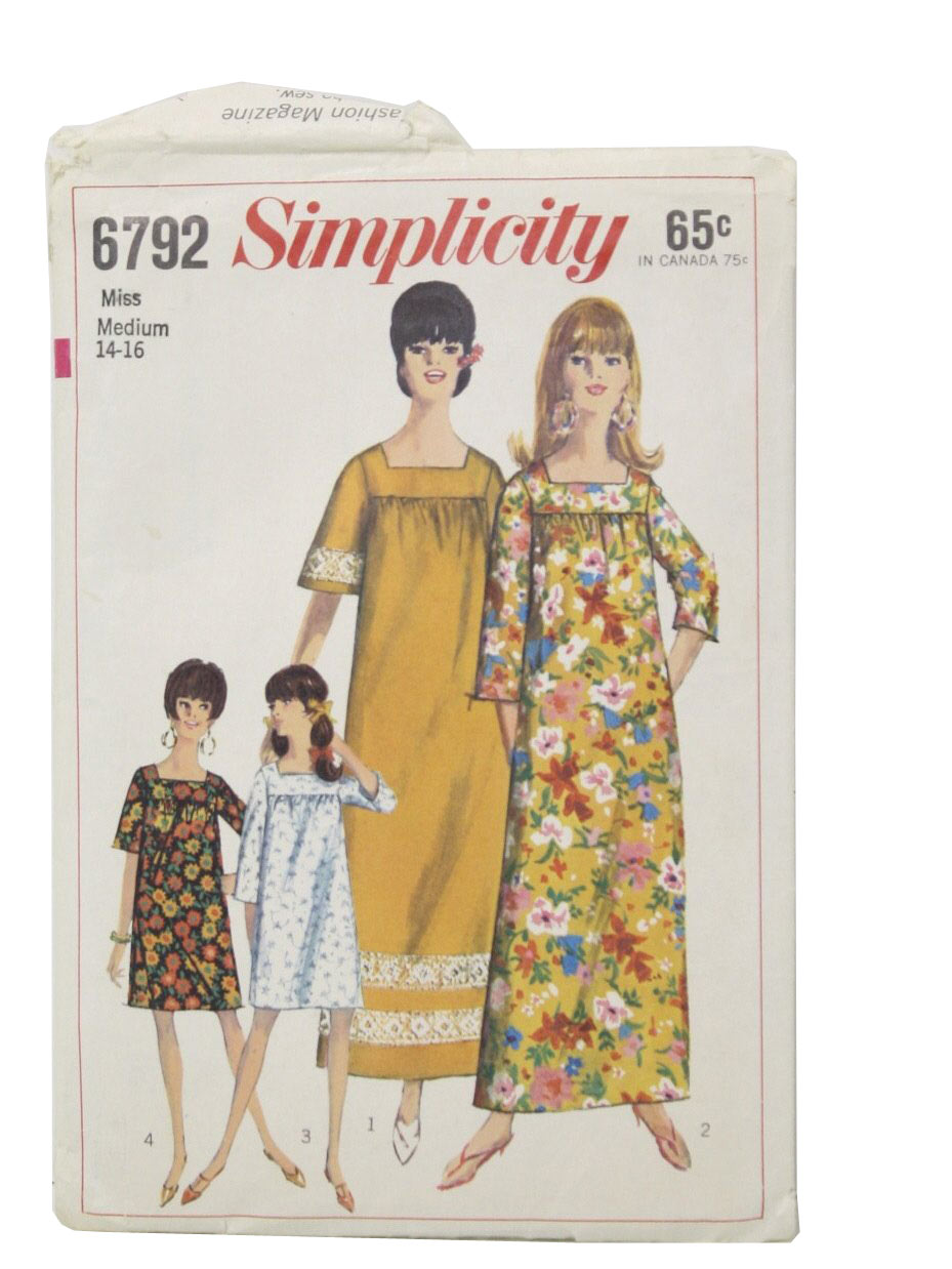 Simplicity muumuu clearance pattern