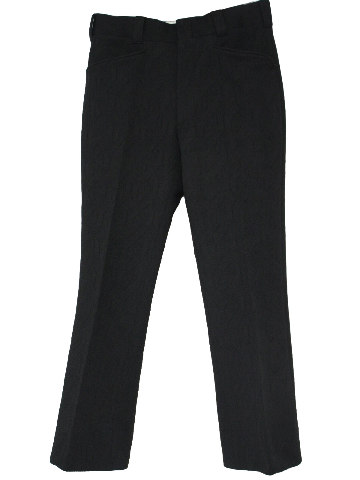 1970s Vintage Flared Pants / Flares: 70s -Care Label- Mens black large ...