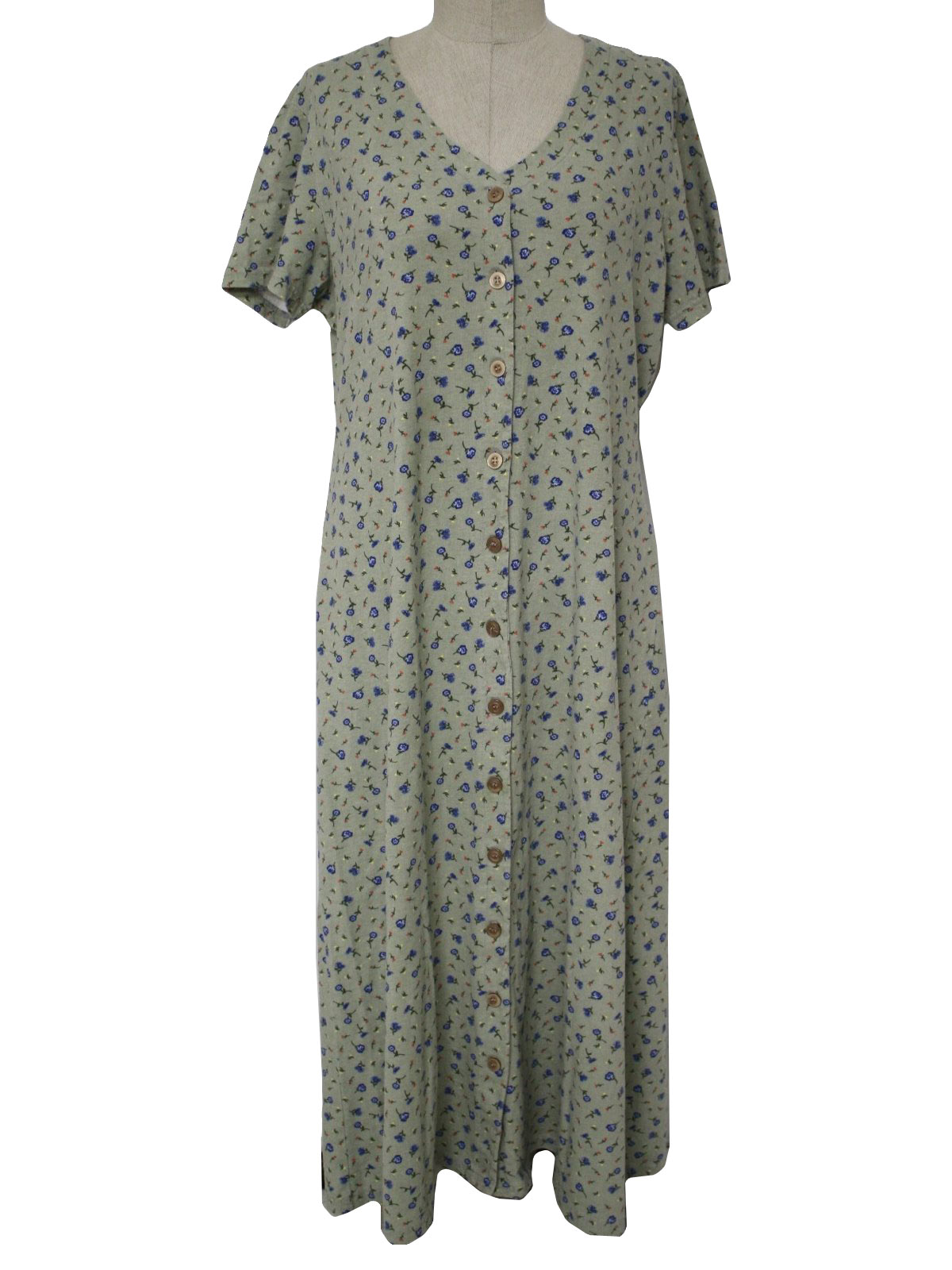Vintage 1990's Dress: 90s -Cherokee- Womens maxi length, cotton knit ...