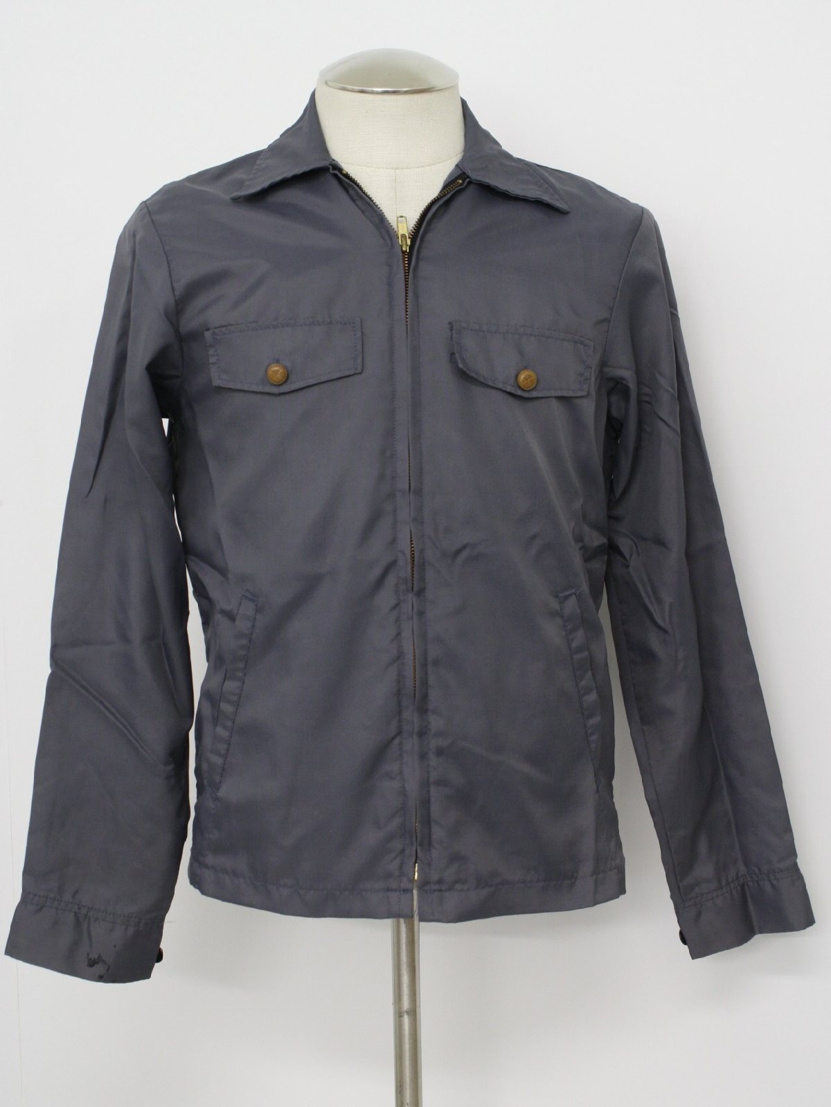 1950's Jacket (Brookfield): 50s -Brookfield- Mens gray nylon ...