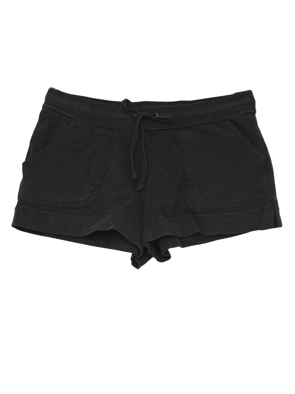 Vintage 90s Shorts: 90s -xhilaration- Womens black cotton and spandex ...
