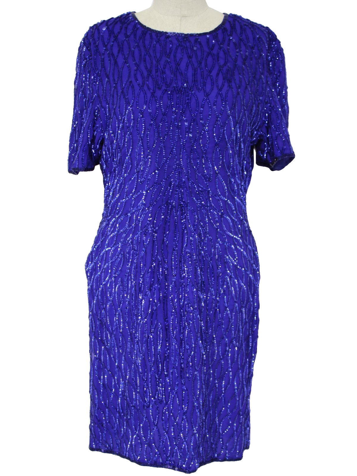 1980s Lawrence Kazar Cocktail Dress: 80s -Lawrence Kazar- Womens ...