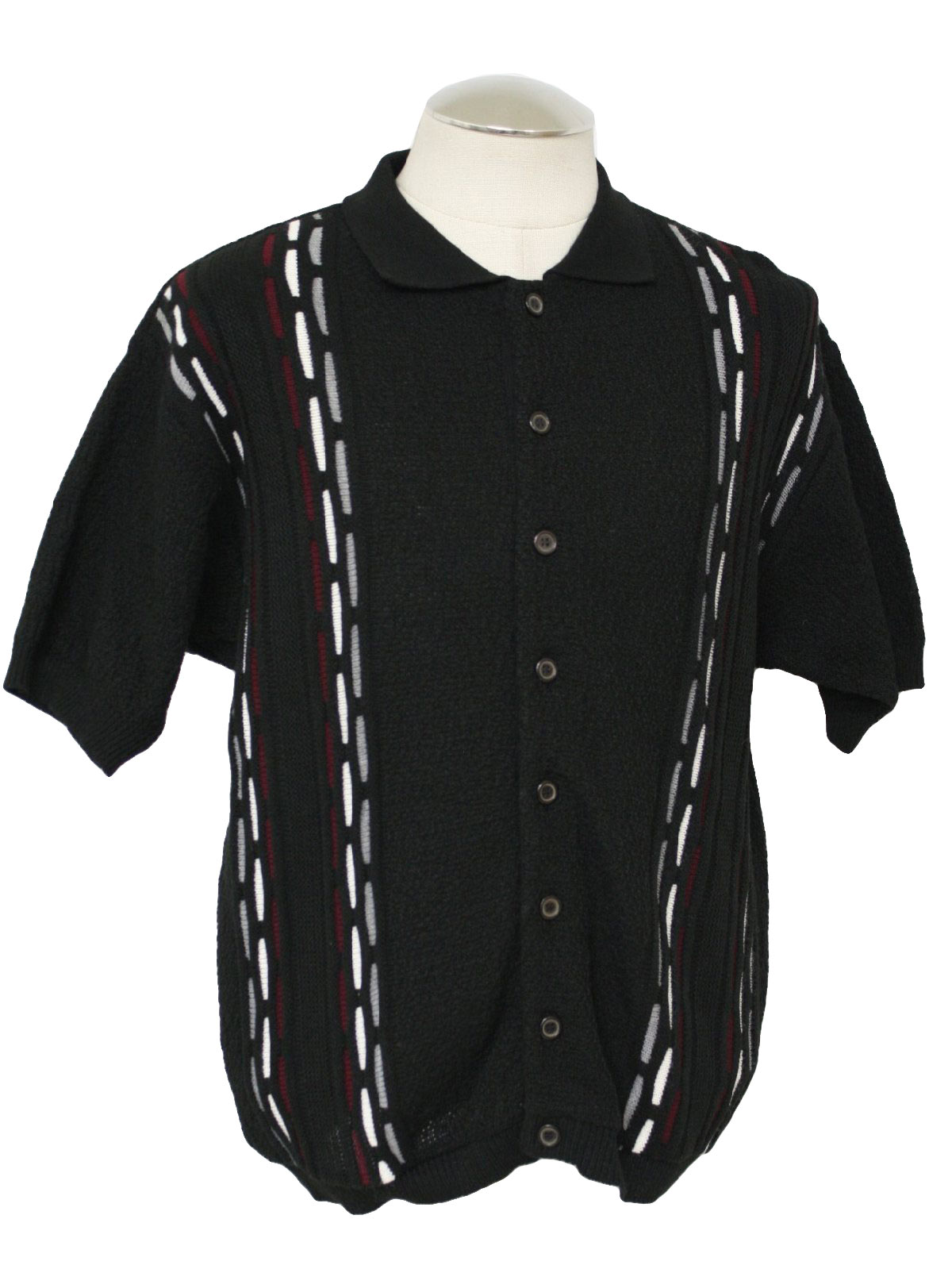 black collard shirt