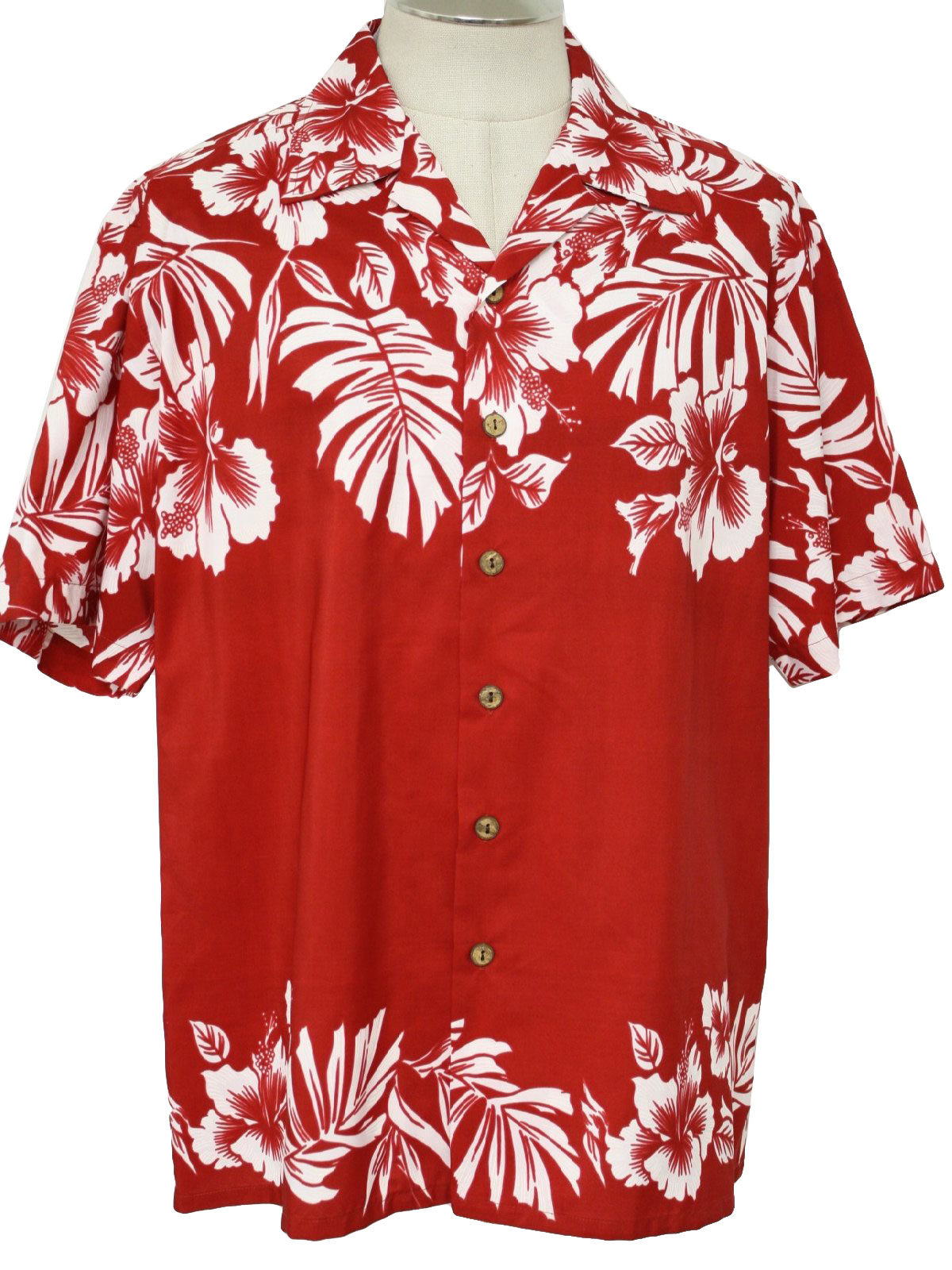 Vintage Eighties Hawaiian Shirt: 80s style (made more recently) -no ...