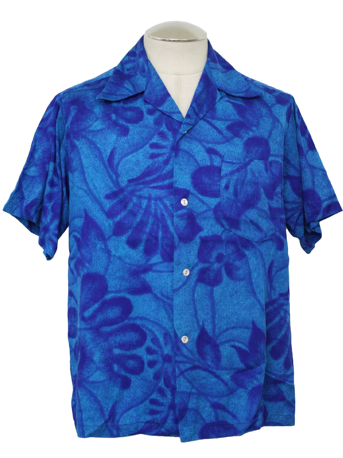 Vintage 1960's Hawaiian Shirt: Late 60s -Made in Hawaii- Mens purple ...