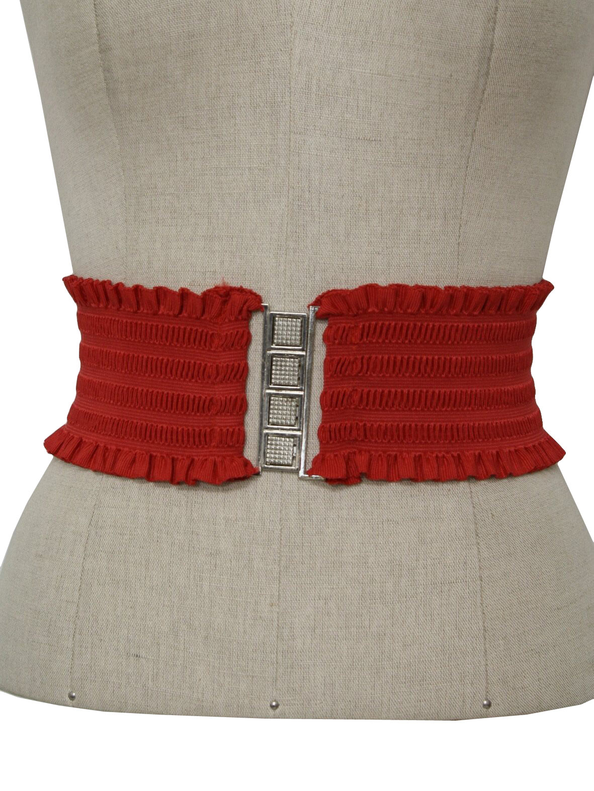 Retro 80s Belt (Missing Label) : 80s -Missing Label- Womens red elastic ...