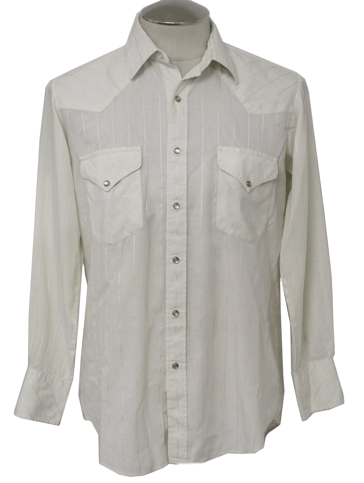 Miller 80's Vintage Western Shirt: 80s -Miller- Mens white cotton ...