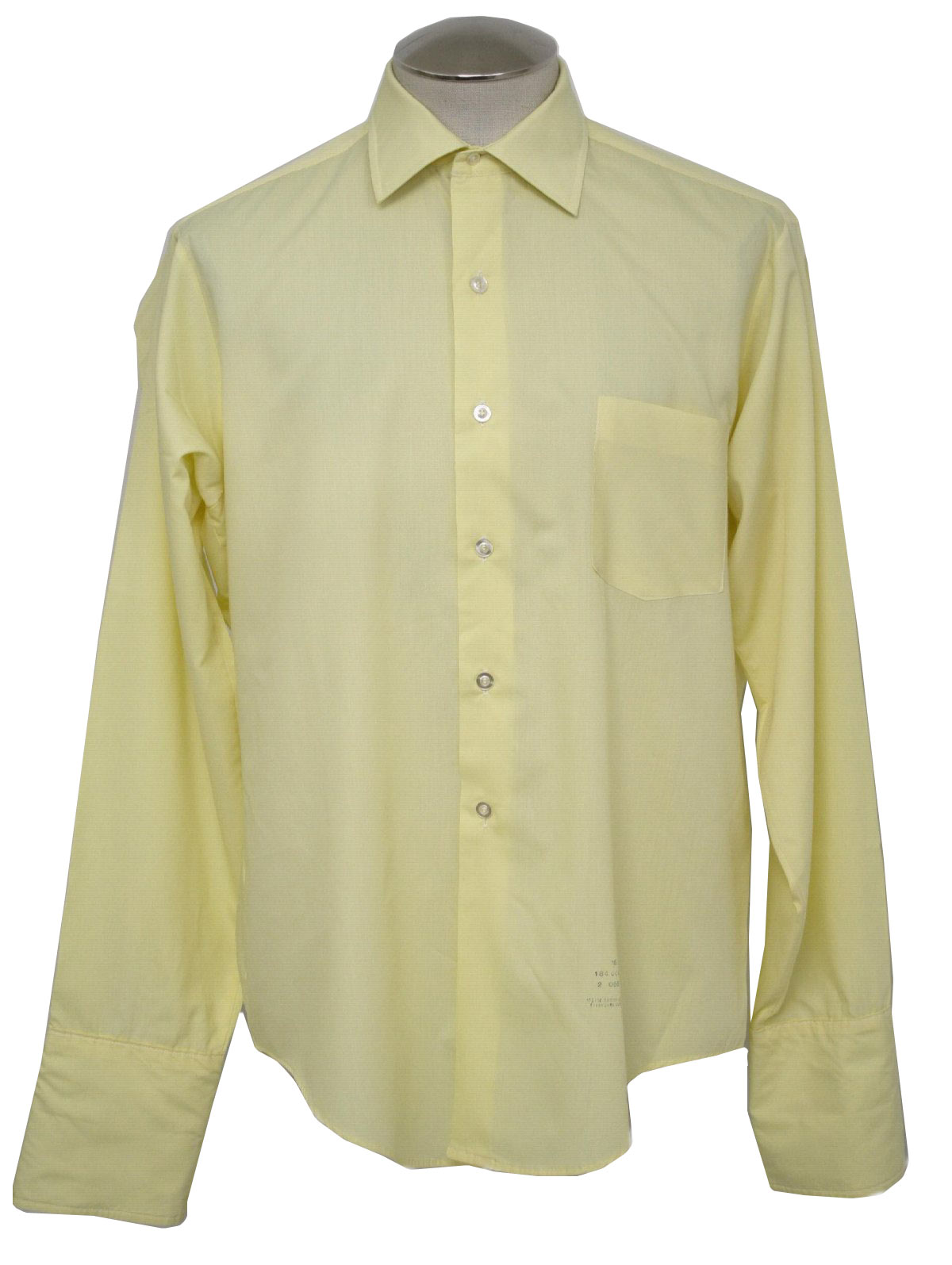 Vintage 1960's Shirt: Late 60s -Van Heusen Hampshire House- Mens pale ...