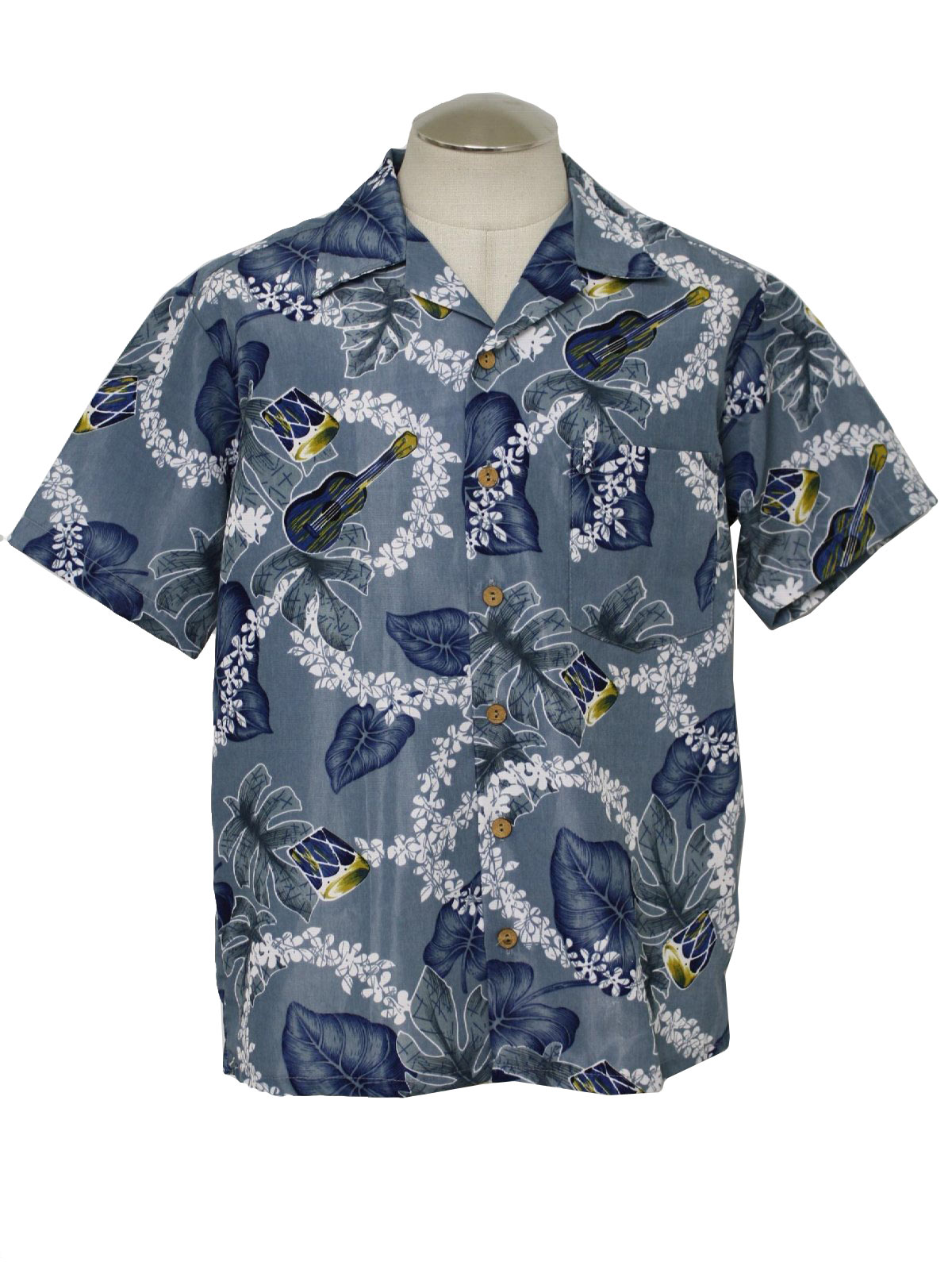 Roundy Bay by Kennington Nineties Vintage Hawaiian Shirt: 90s -Roundy