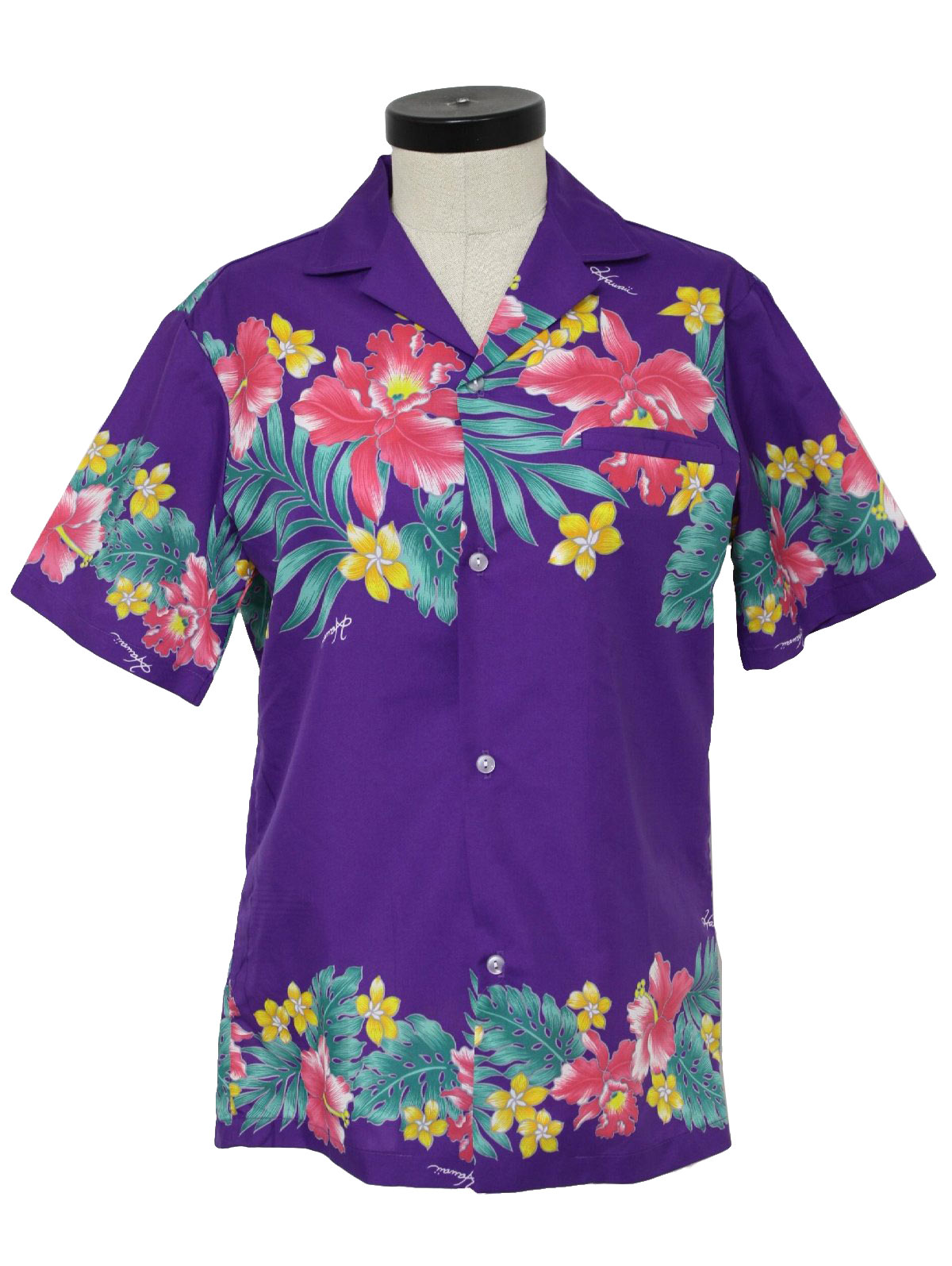 1980's Retro Hawaiian Shirt: 80s -Kalena fashions by Kennington- Womens ...
