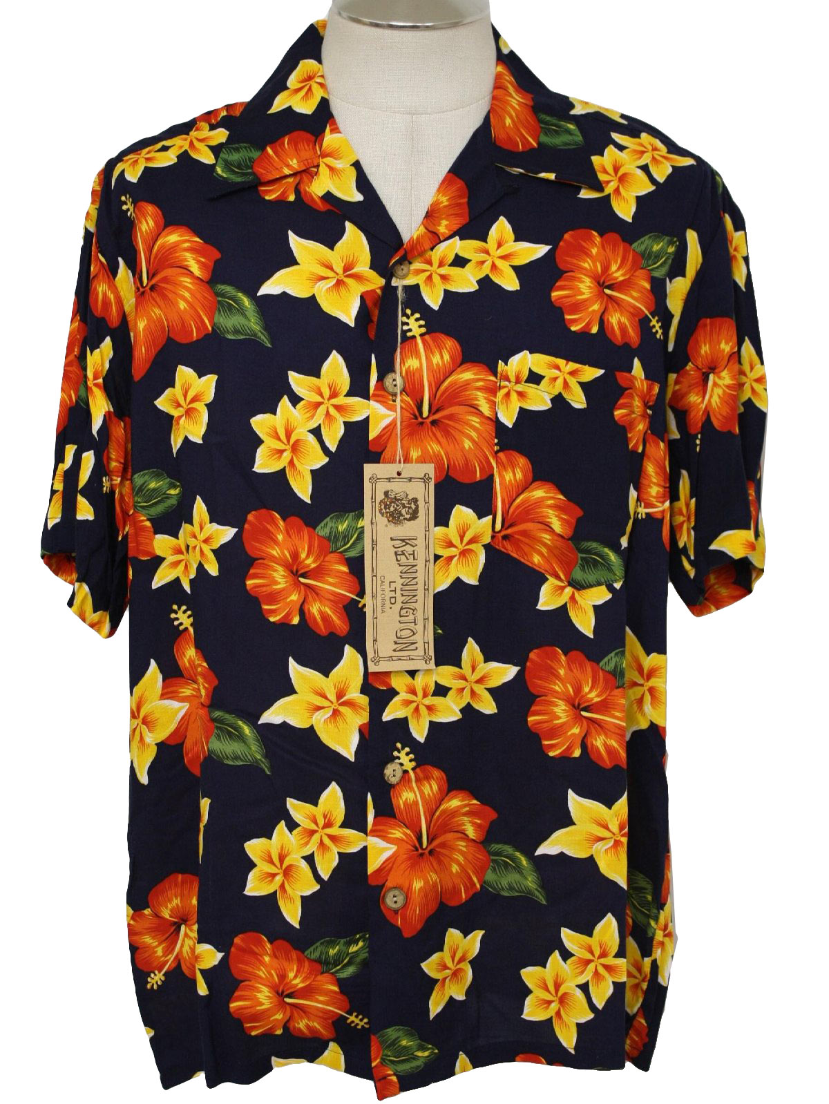 1990's Vintage Kennington Hawaiian Shirt: 90s -Kennington- Mens ...