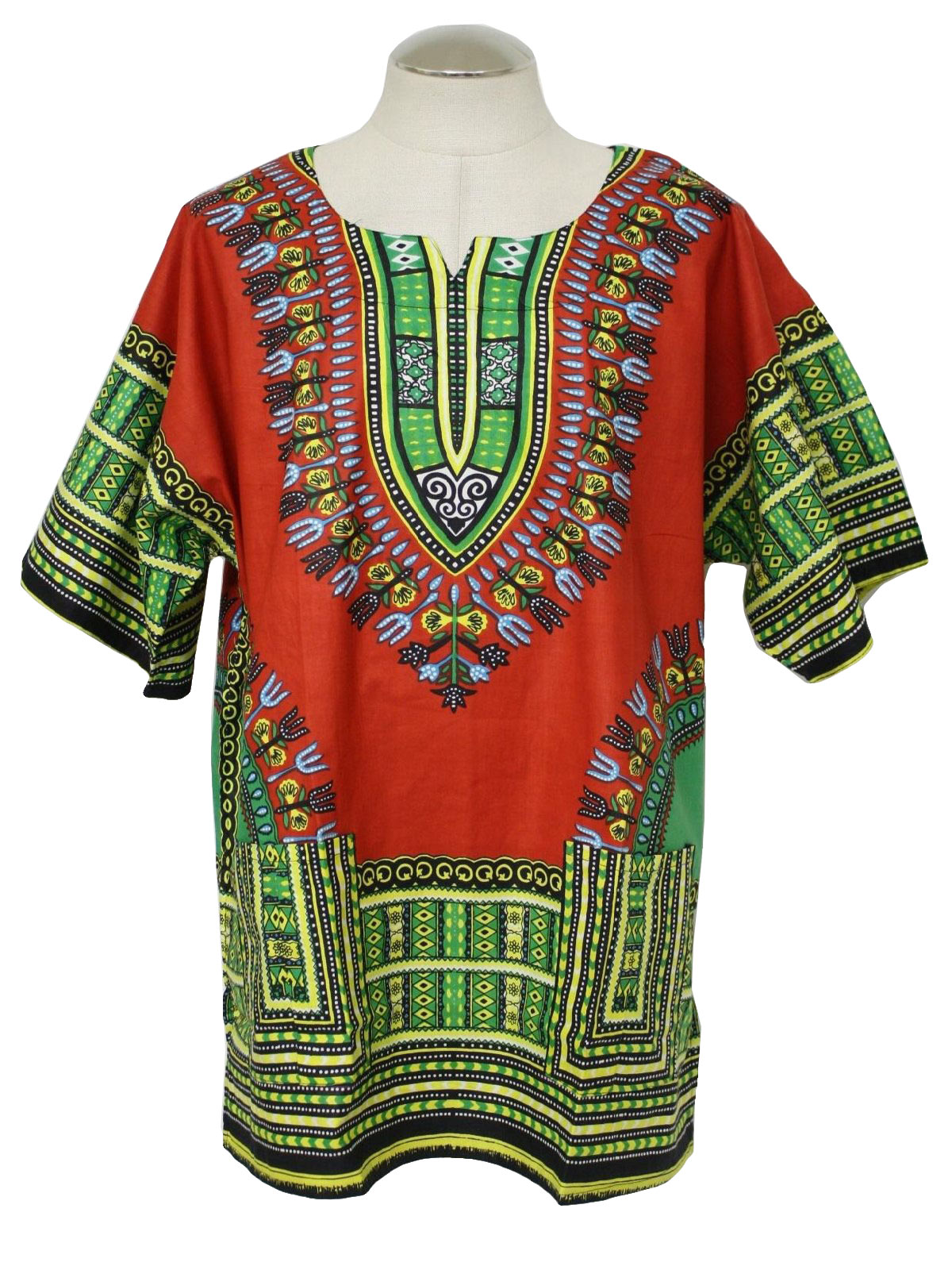 70s Retro Dashiki Shirt: 70s reproduction (made new recently) -Funky ...