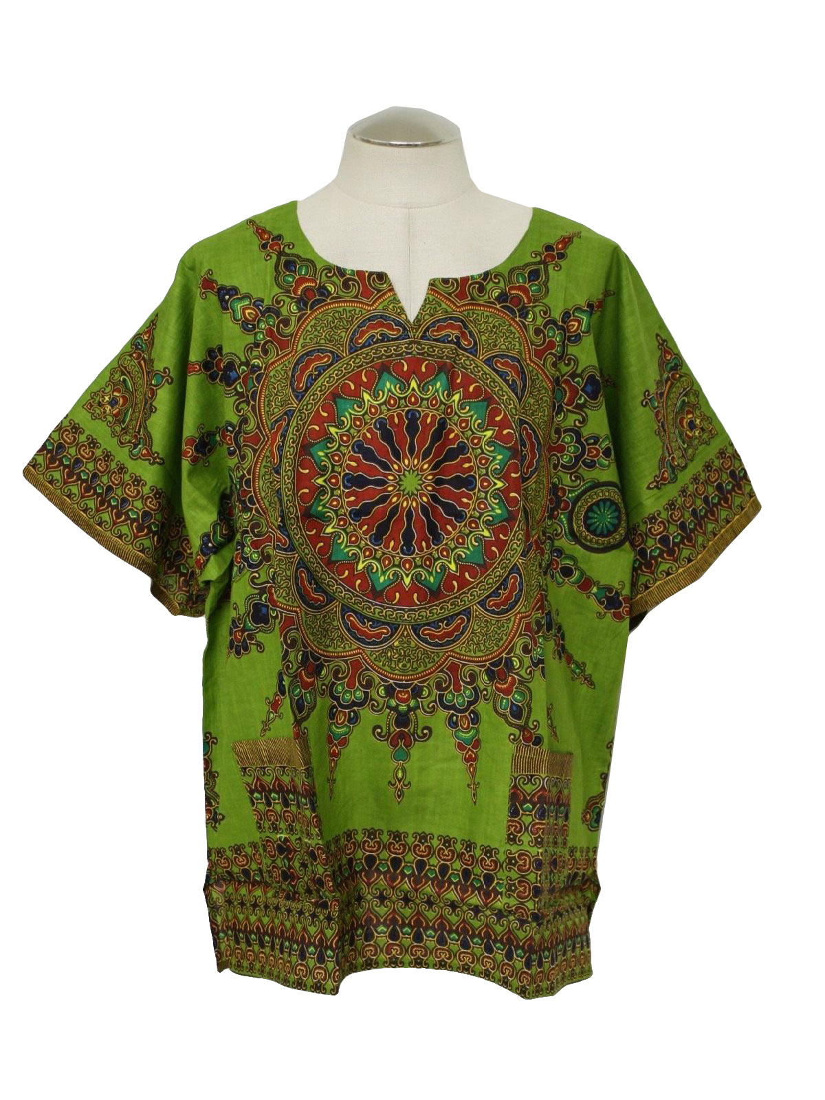 1970's Retro Dashiki Shirt: 70s reproduction (made new recently) -Funky ...