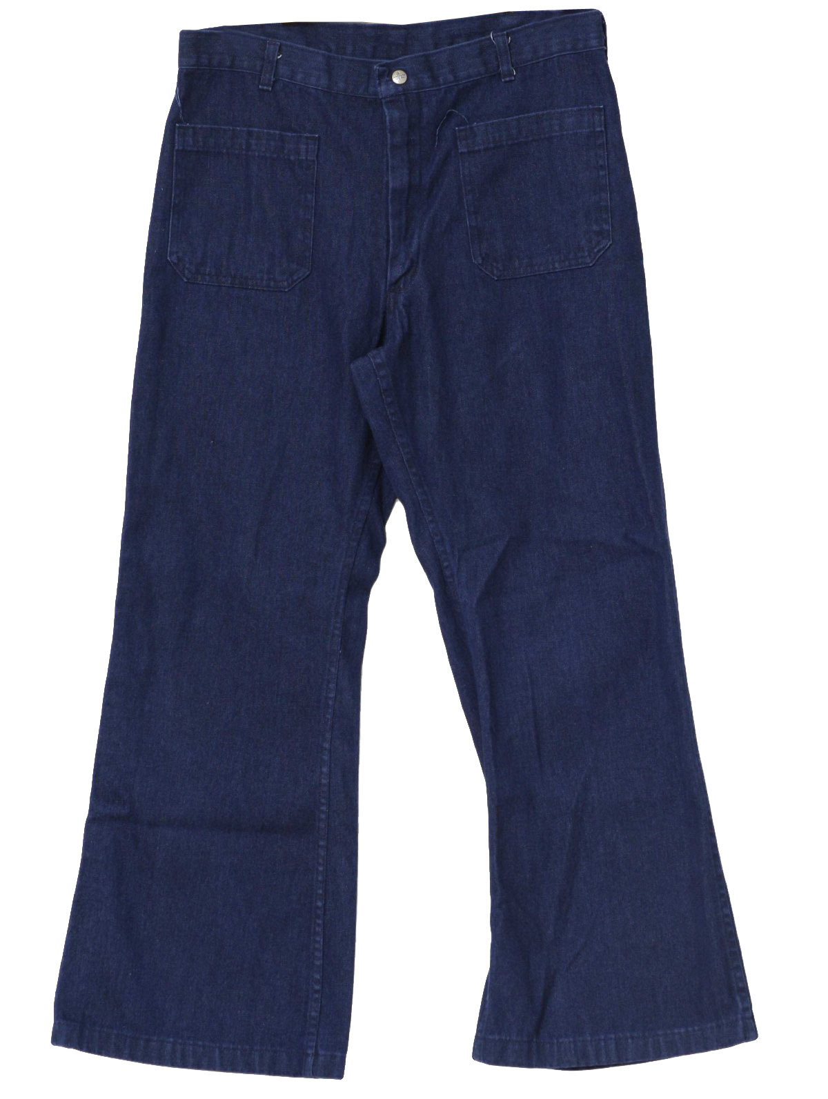 70s Retro Bellbottom Pants: 70s -Seafarer- Mens dark blue cotton ...