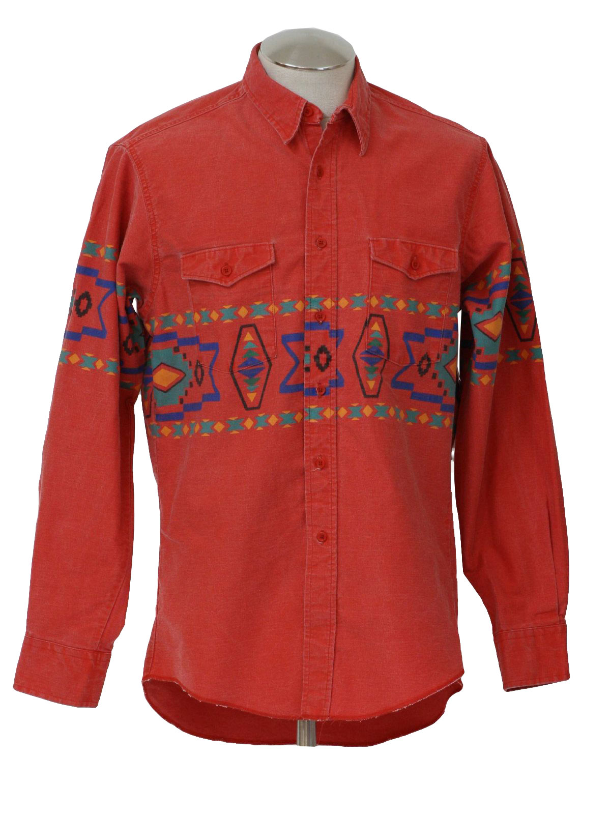 Wrangler 1980s Vintage Western Shirt: 80s or early 90s -Wrangler- Mens ...