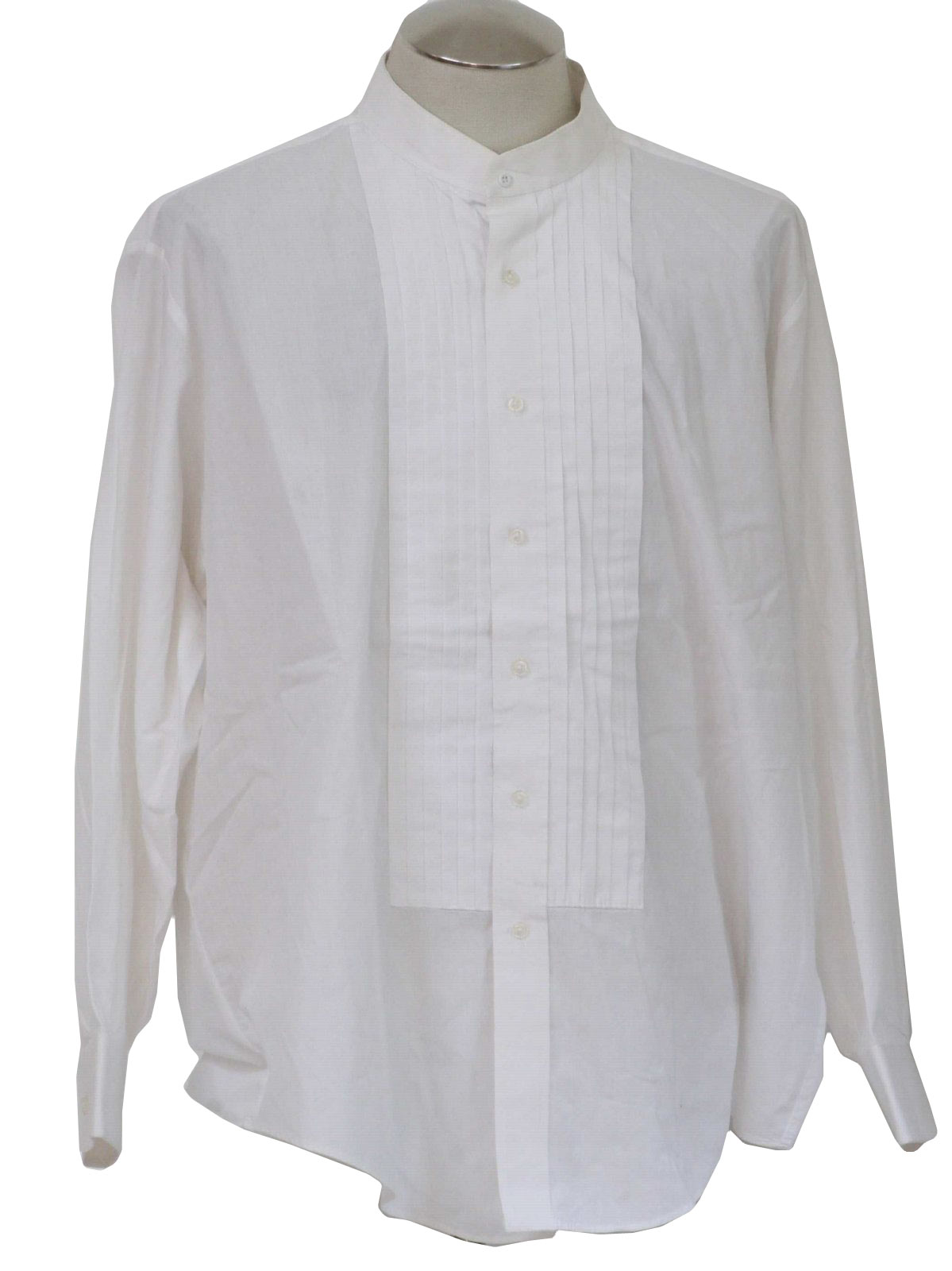 Eighties Vintage Shirt: 80s -Fumagallis- Mens white cotton and ...