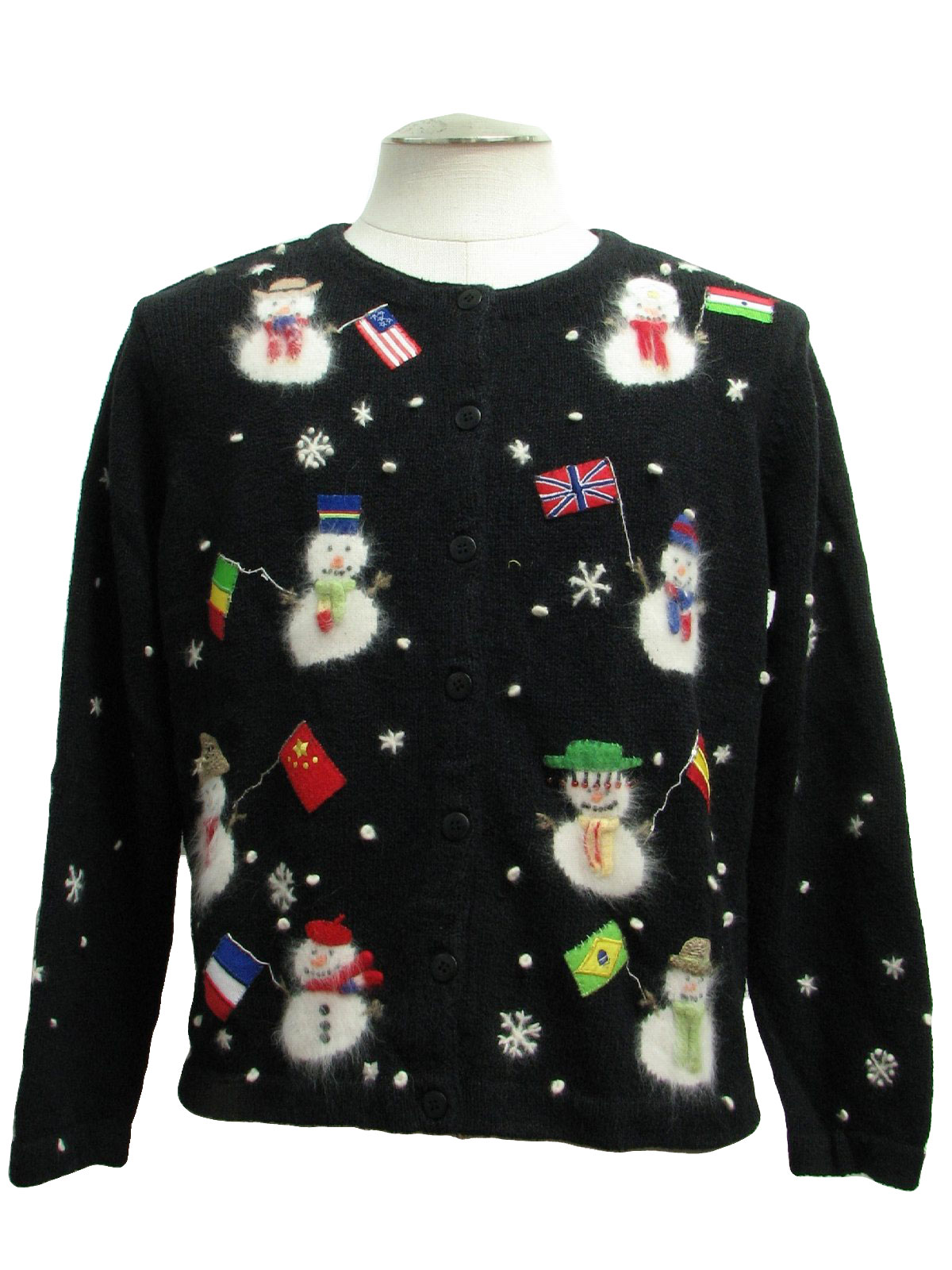 Womens Ugly Christmas Sweater: -Northern Isles- Womens black background ...
