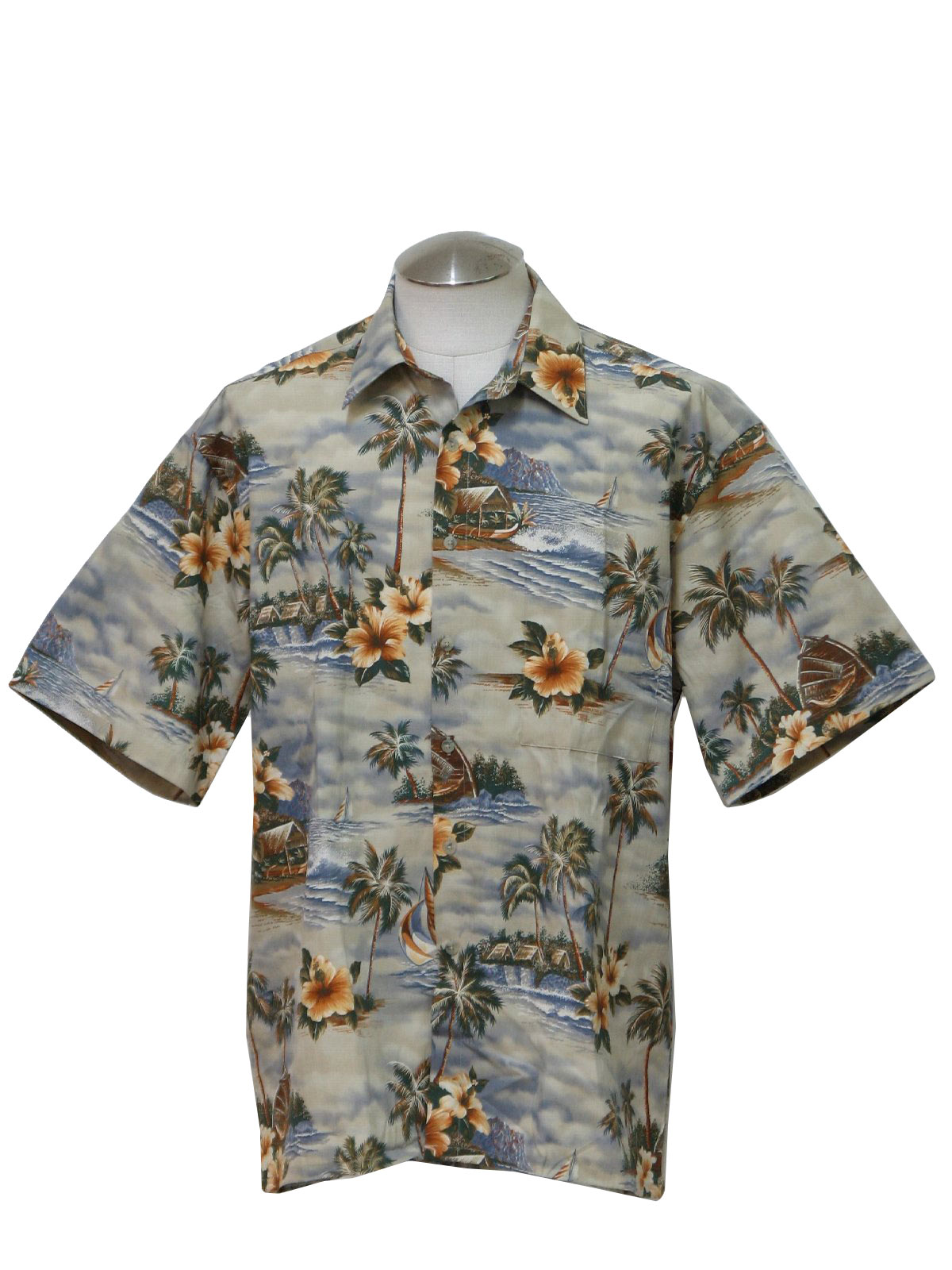 Vintage Pierre Cardin Nineties Hawaiian Shirt: 90s -Pierre Cardin- Mens ...