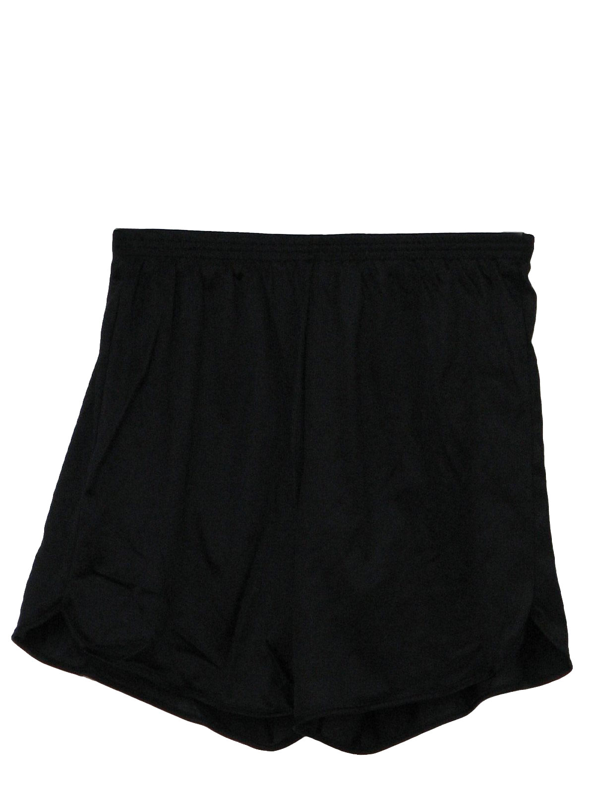 Vintage Dolfin Eighties Shorts: 80s -Dolfin- Mens black nylon elastic ...