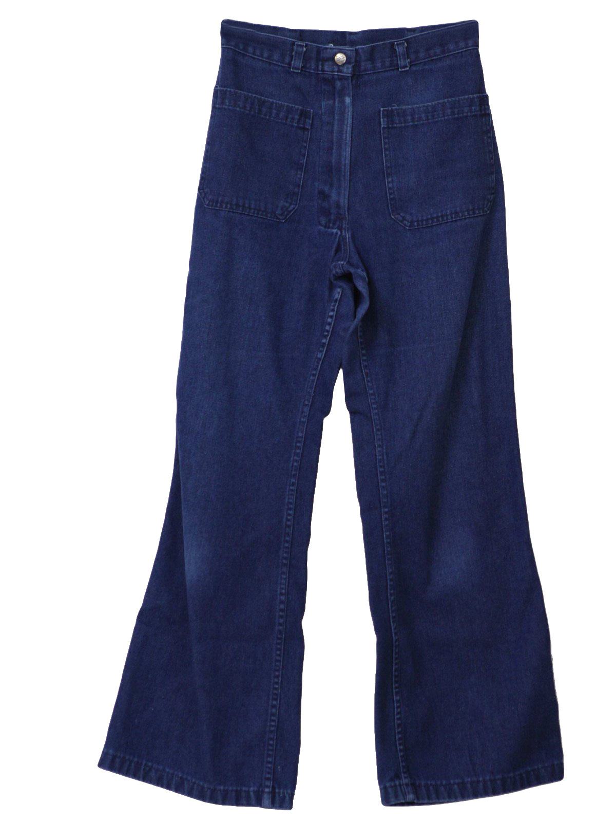 Vintage 1970's Bellbottom Pants: 70s -Seafarer- Womens blue cotton ...