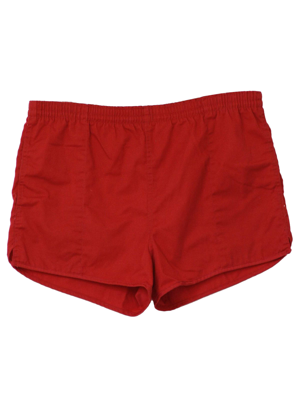 Eighties lands End Shorts: 80s -lands End- Mens red polyester and ...