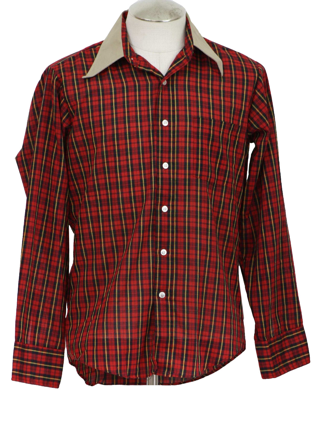 Retro 1970's Shirt (Haband) : 70s -Haband- Mens red, black and gold ...