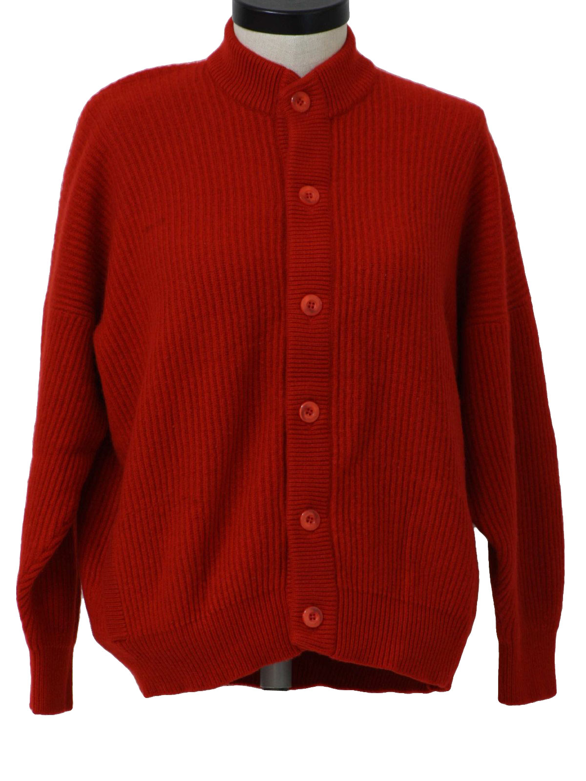 Retro Seventies Caridgan Sweater: 70s -Pringle of Scotland- Womens red ...