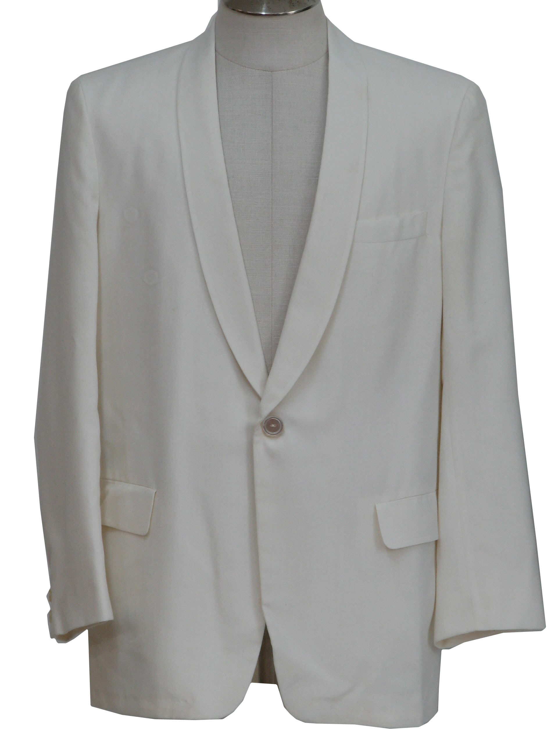 Retro 1950's Jacket (After Six) : Late 50s -After Six- Mens white wool ...