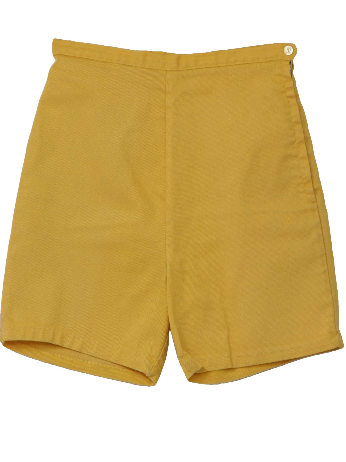 1960's Vintage Shorts: Early 60s -No Label- Womens butter yellow ...