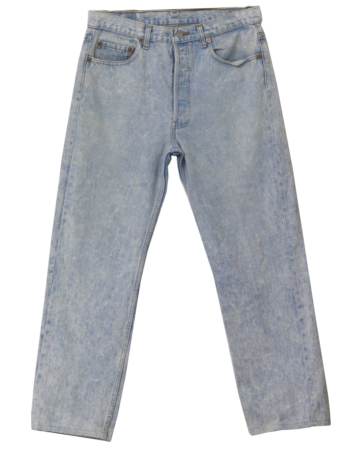 80's Levis 501 Pants: 80s -Levis 501- Mens blue and white with gold ...