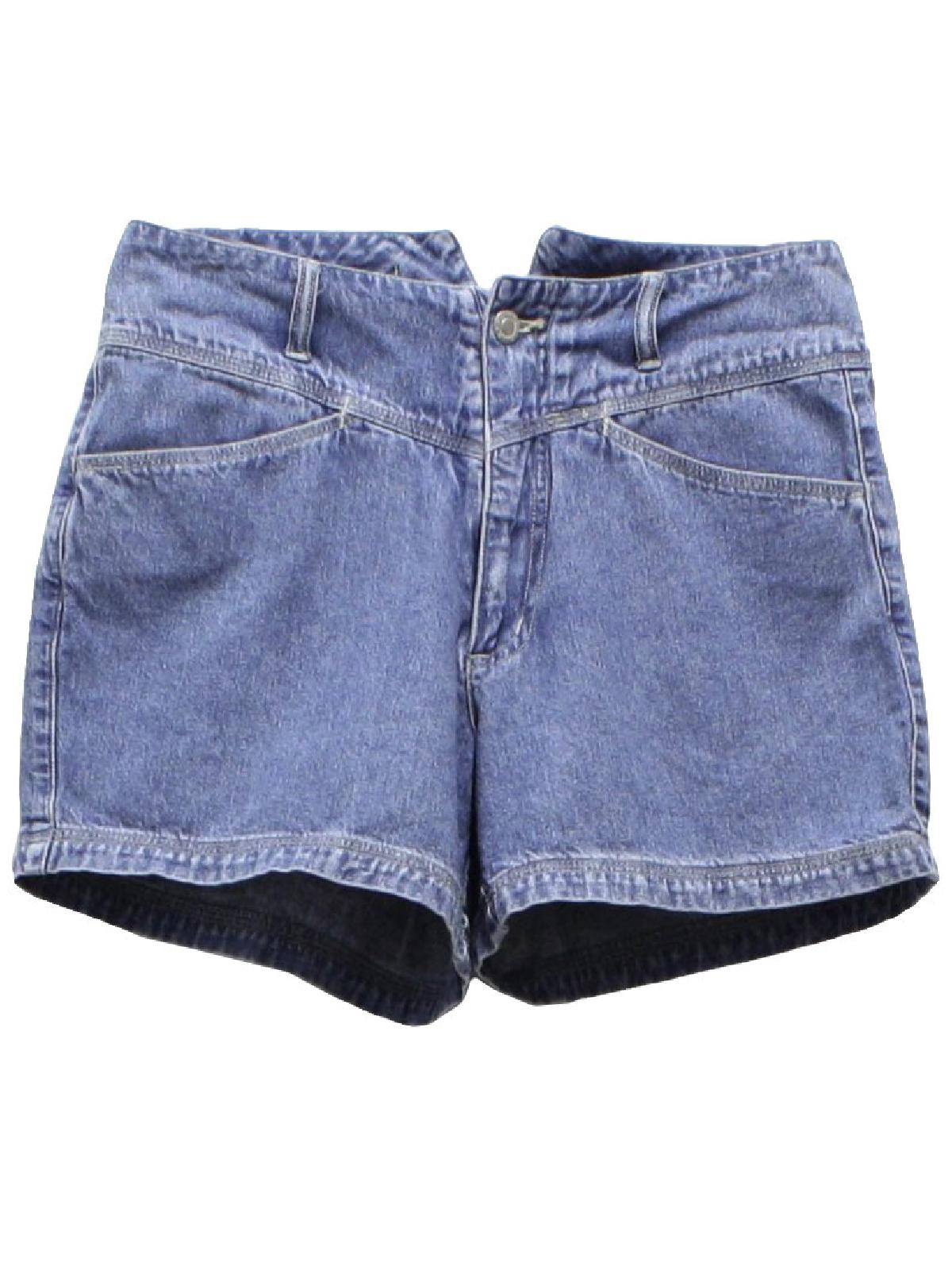 Retro 90s Shorts (Repair) : 90s -Repair- Womens blue cotton denim ...